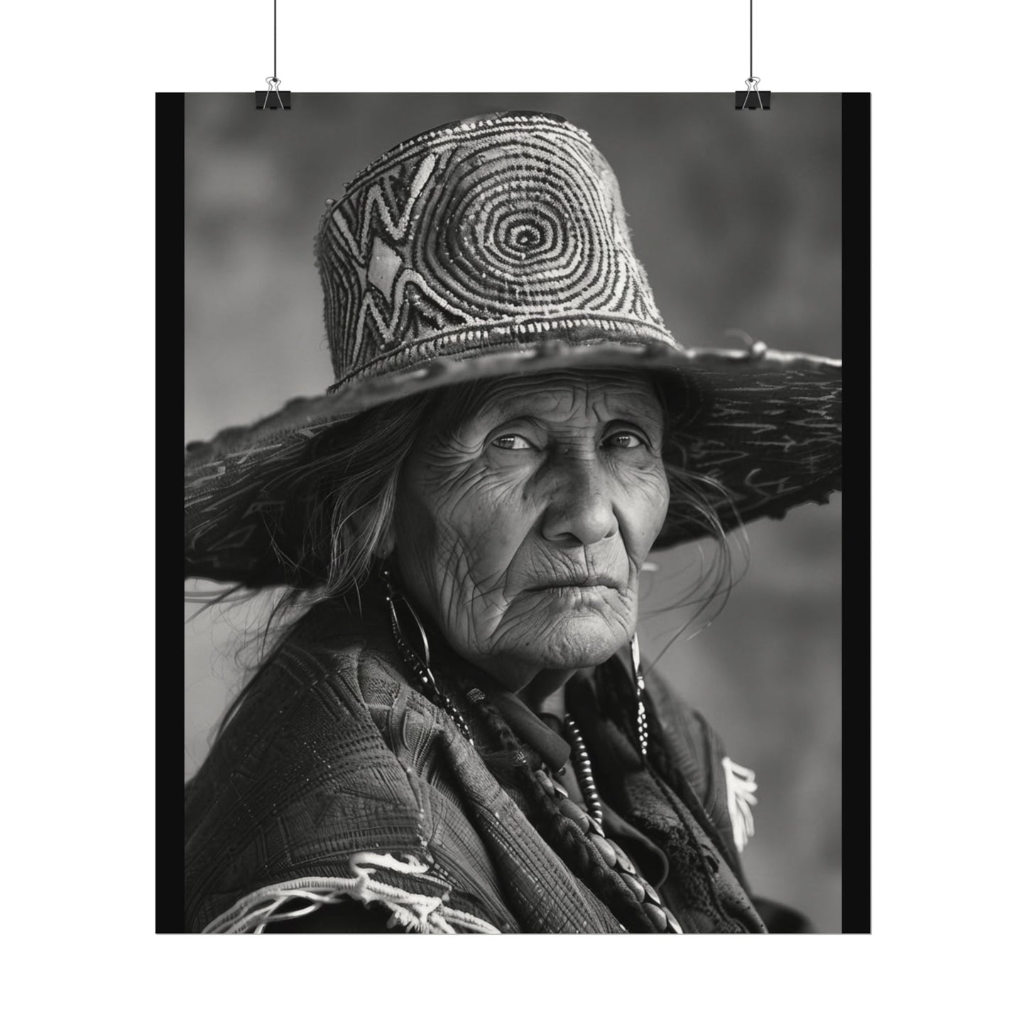 Eyes Of The Ancestors – Western Textured Watercolor Matte Posters