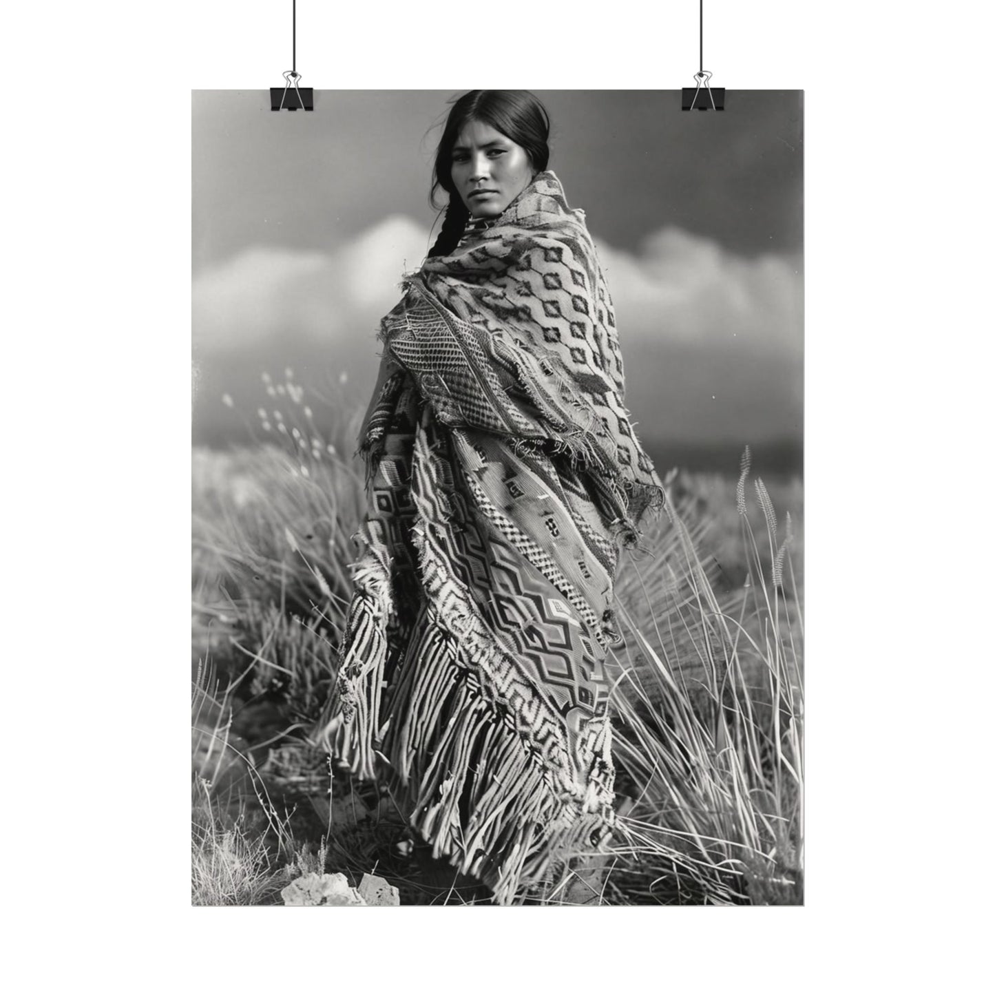 The Wind Calls Her By Name – Western Textured Watercolor Matte Posters