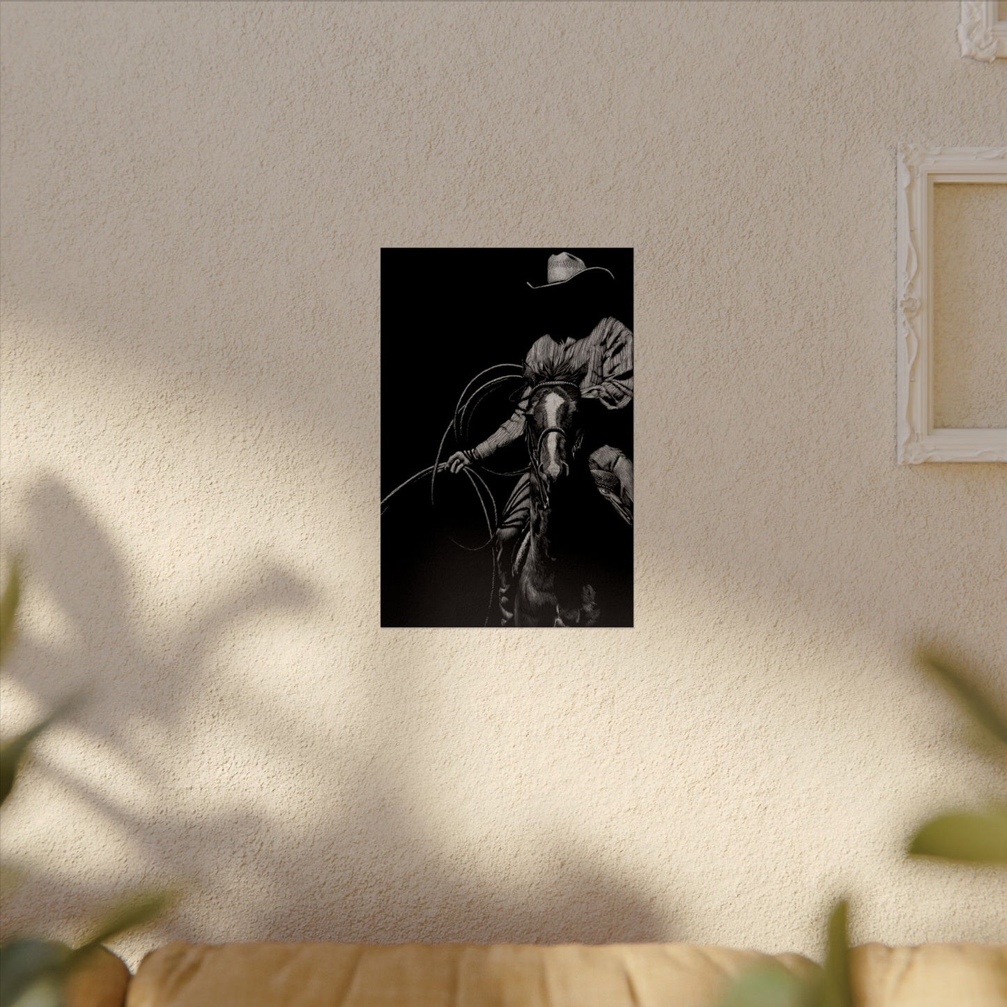 Lasso & Legacy – Western Textured Watercolor Matte Posters