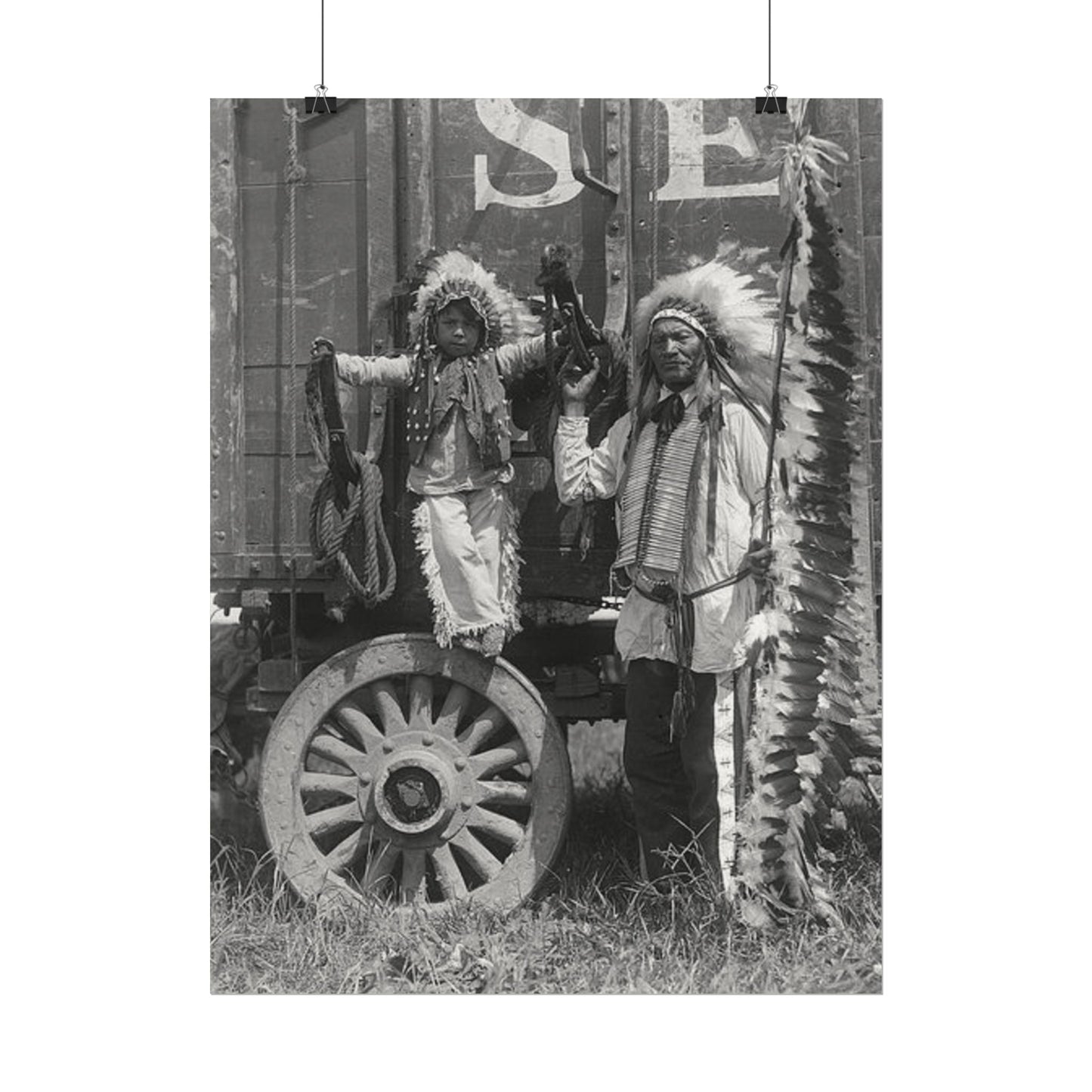 Small Hamds Big Spirit – Western Textured Watercolor Matte Posters