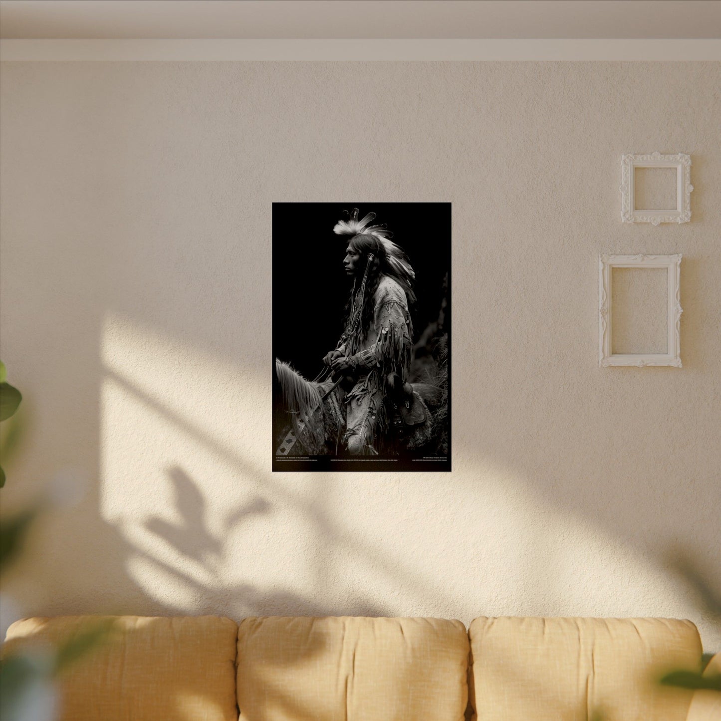 Ghost Rider – Western Textured Watercolor Matte Posters