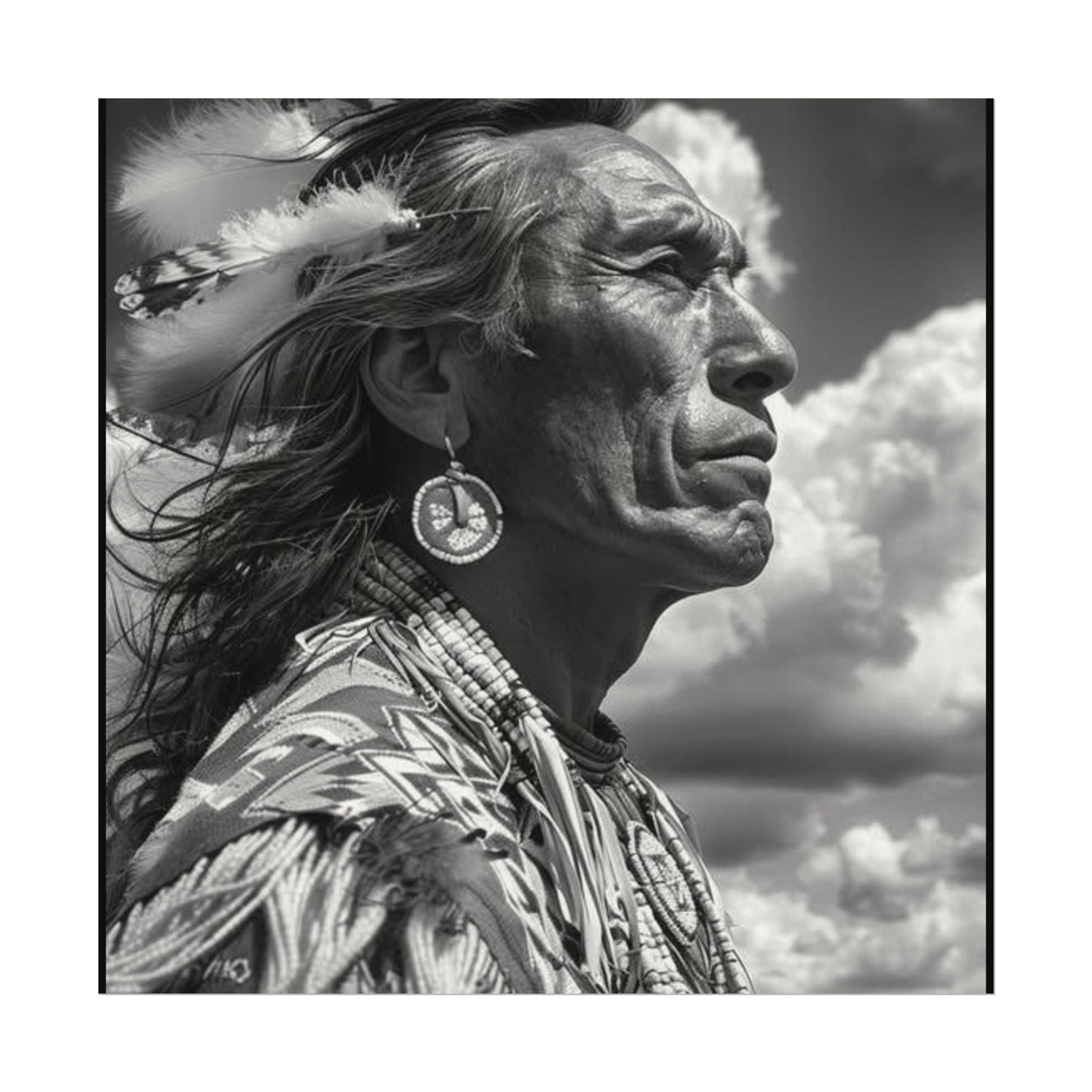 The Ancestral Winds Are Calling  – Western Textured Watercolor Matte Posters