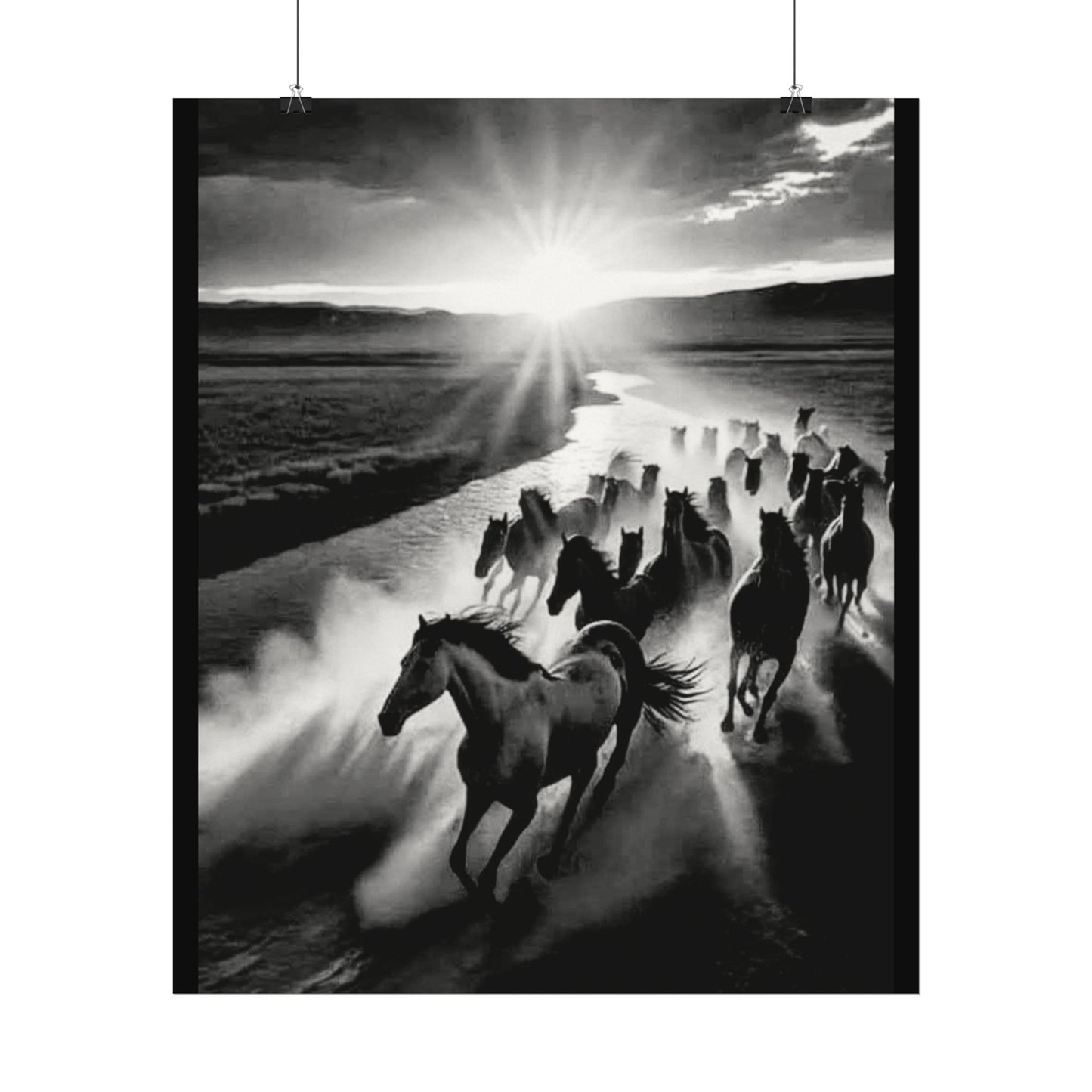 Chasing Dawns Grace – Western Textured Watercolor Matte Posters