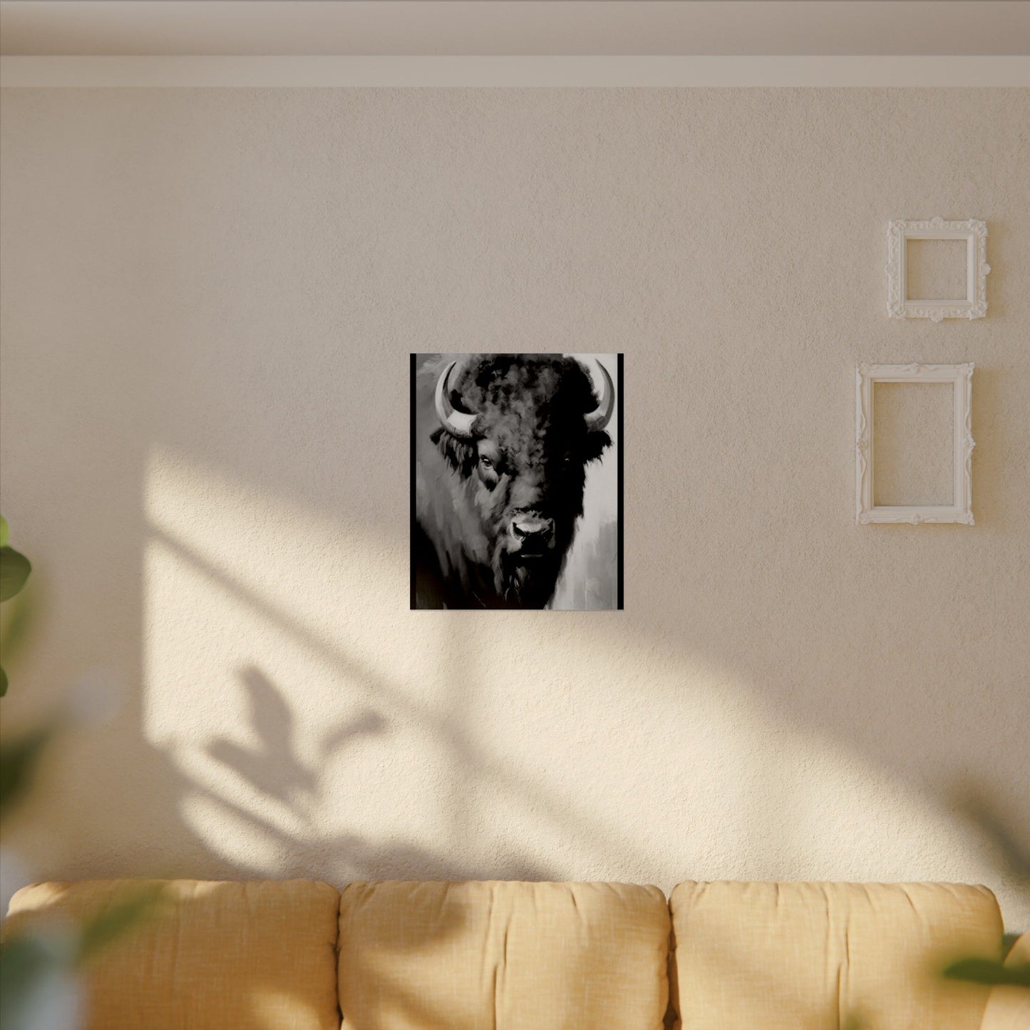 Buffalo Ridge – Western Textured Watercolor Matte Posters