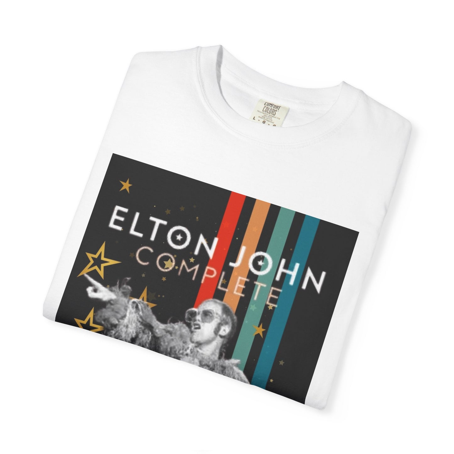 Elton Retro Tee Unisex Garment-Dyed T-shirt Blast From The Past, Rock, Music Fan Gifts