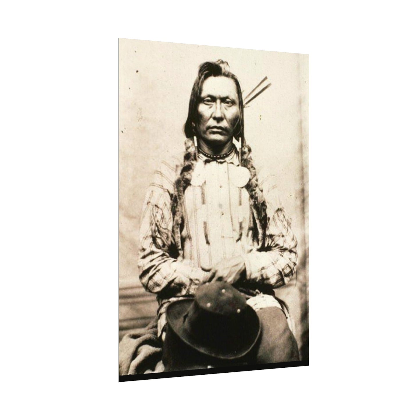 Shadow Warrior – Western Textured Watercolor Matte Posters