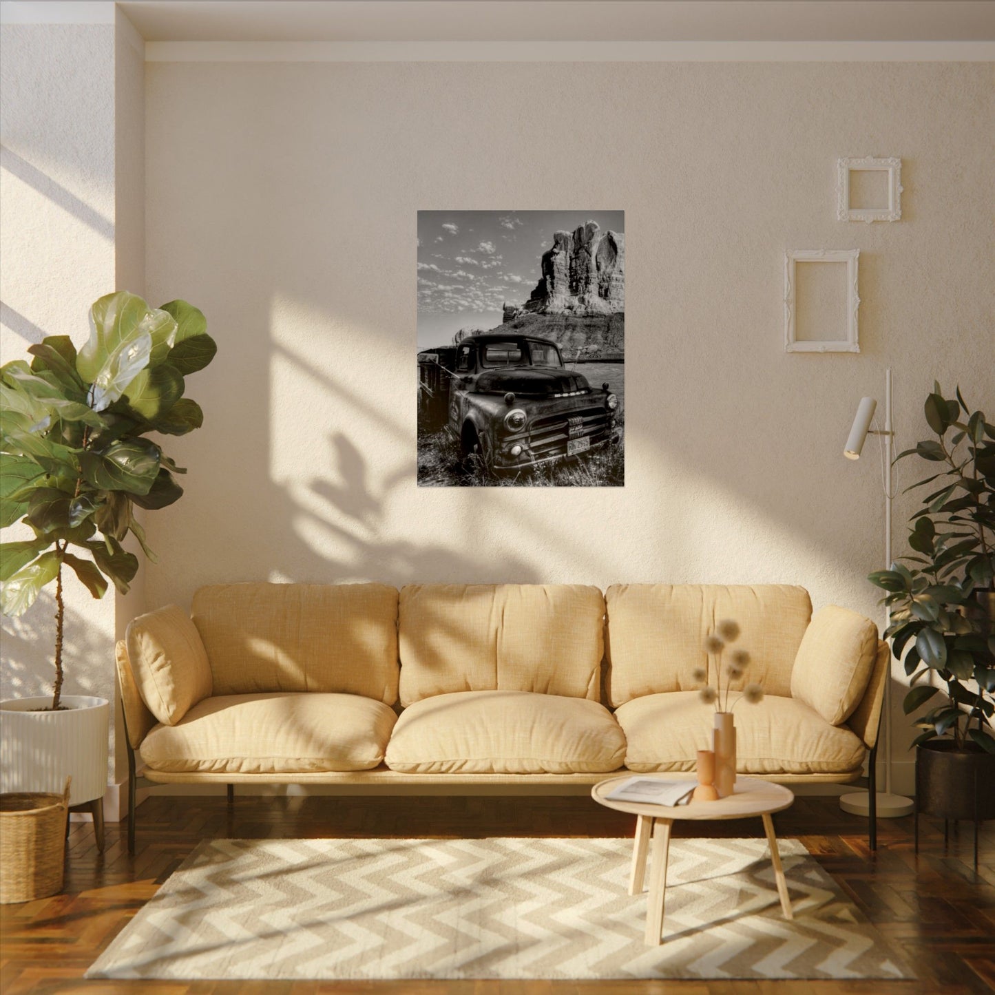 Rust & Wreckage – Western Textured Watercolor Matte Posters