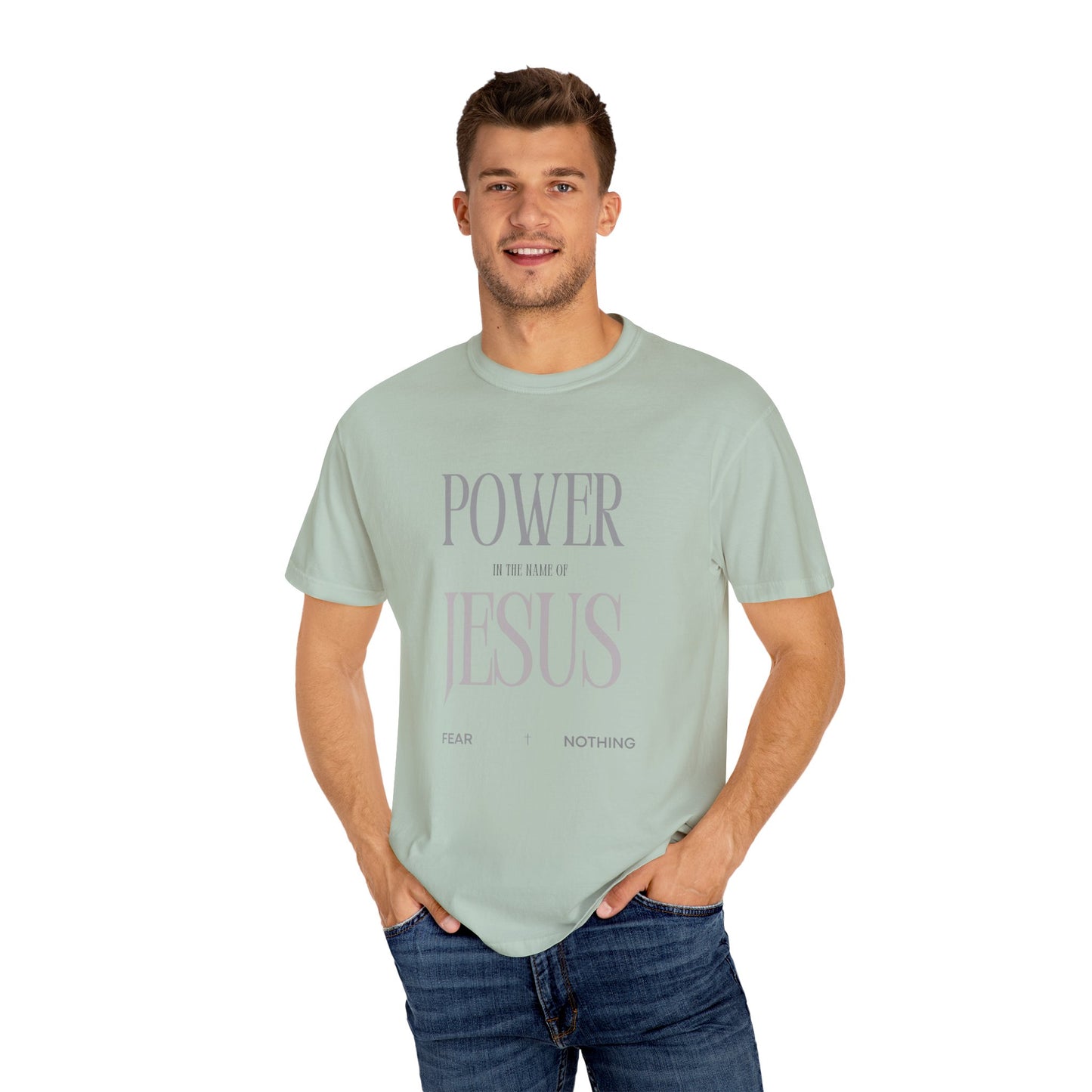 Faith-Inspired Jesus Unisex T-shirt, Power in the Name of Jesus Tee, Christian Apparel, Inspirational Gift, Religious T-shirt