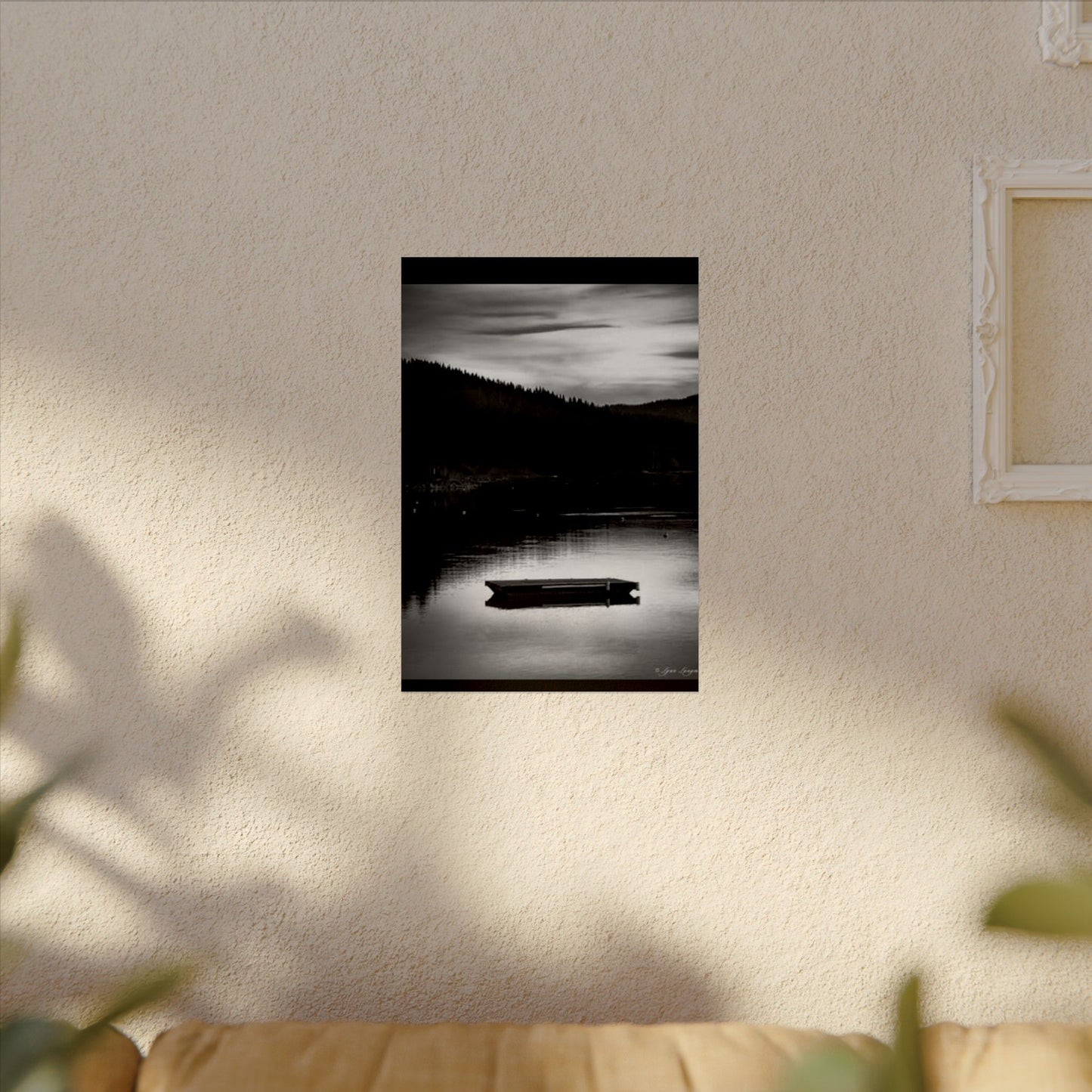 He Leads Me Beside Still Waters – Western Textured Watercolor Matte Posters