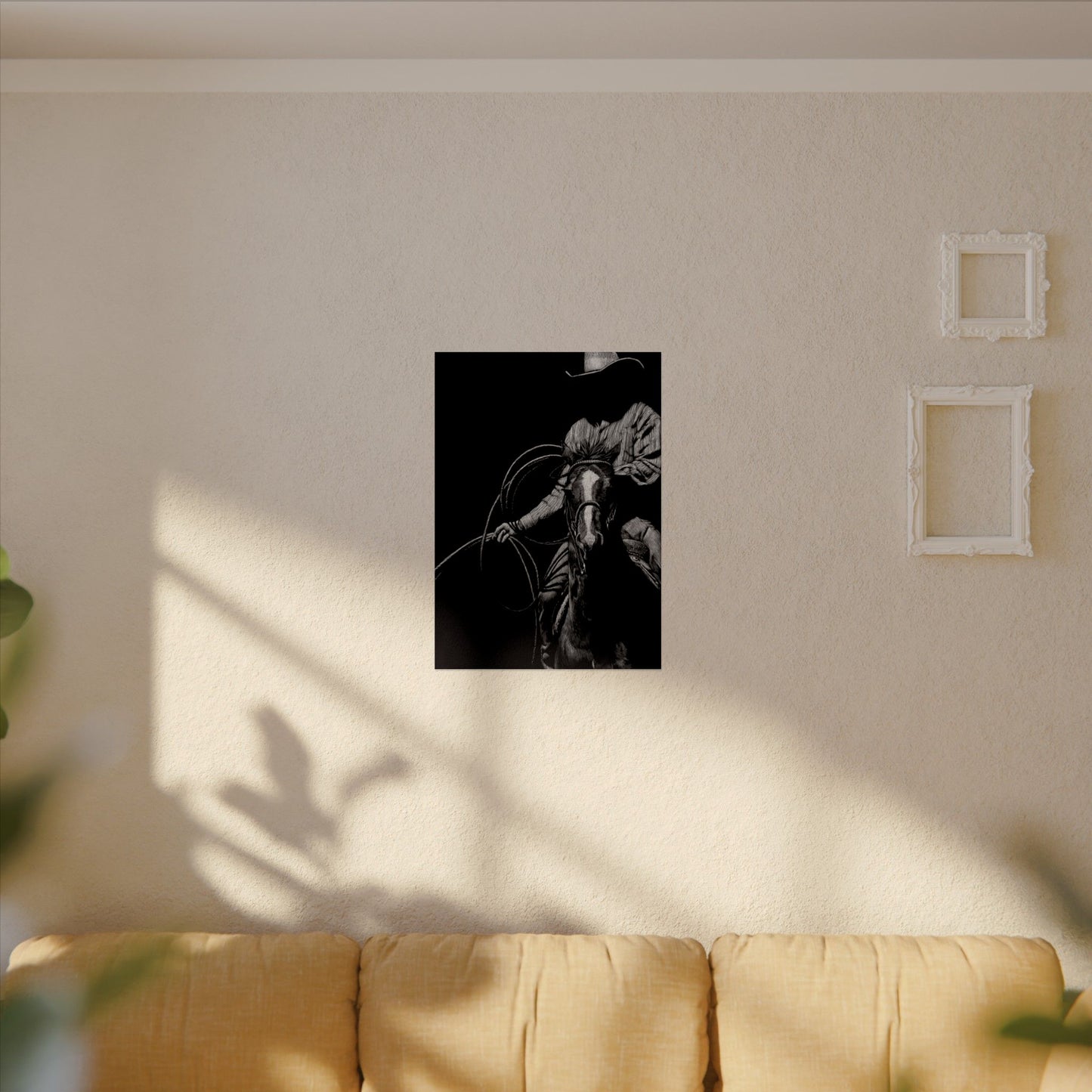 Lasso & Legacy – Western Textured Watercolor Matte Posters