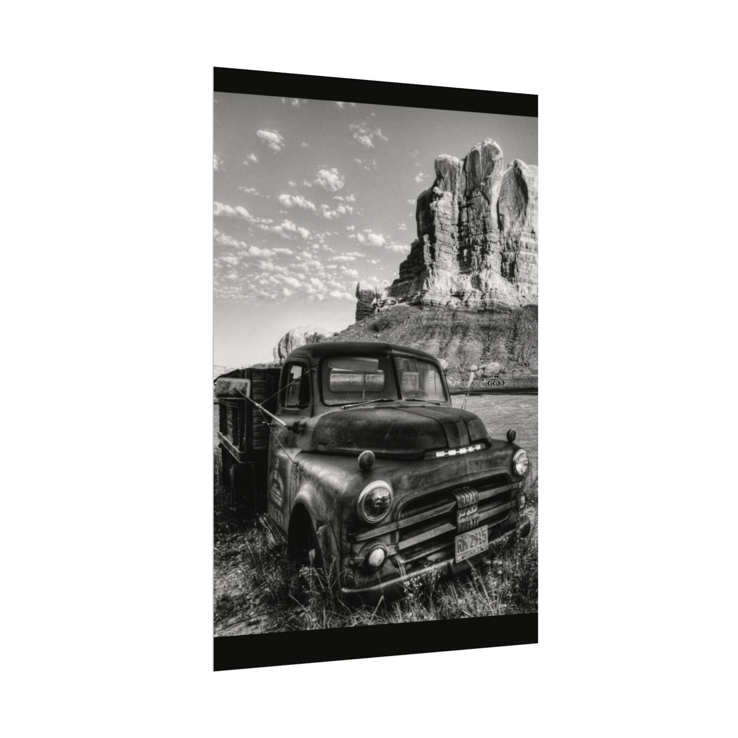 Rust & Wreckage – Western Textured Watercolor Matte Posters