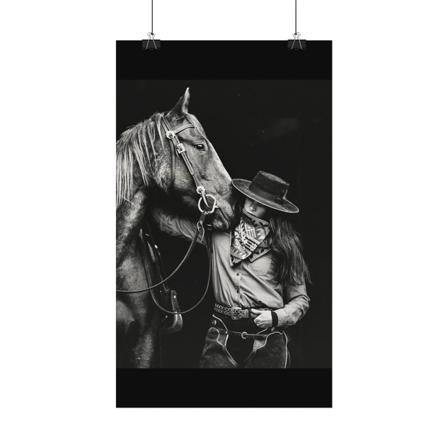 A Whisper Between Friends  – Western Textured Watercolor Matte Posters