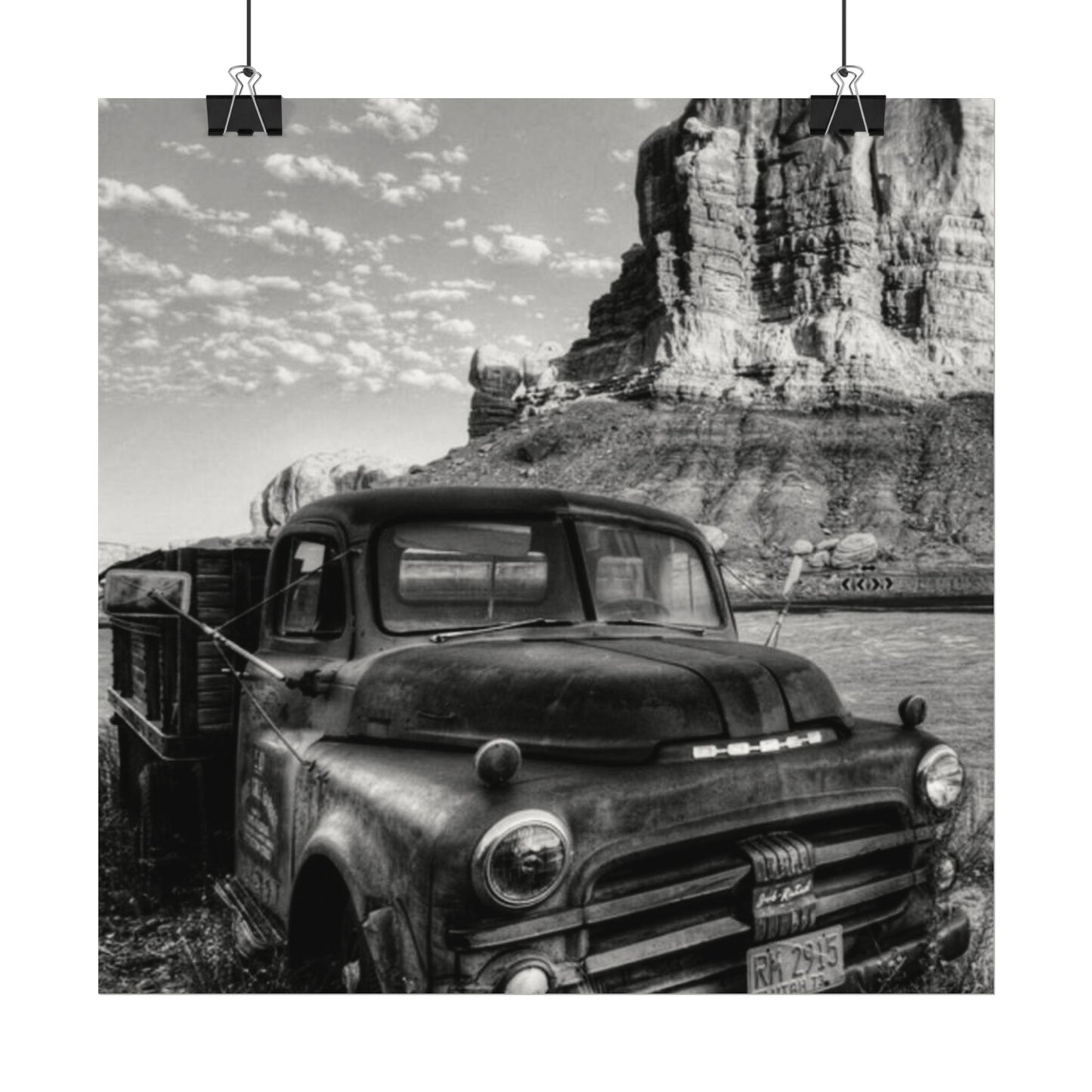 Rust & Wreckage – Western Textured Watercolor Matte Posters