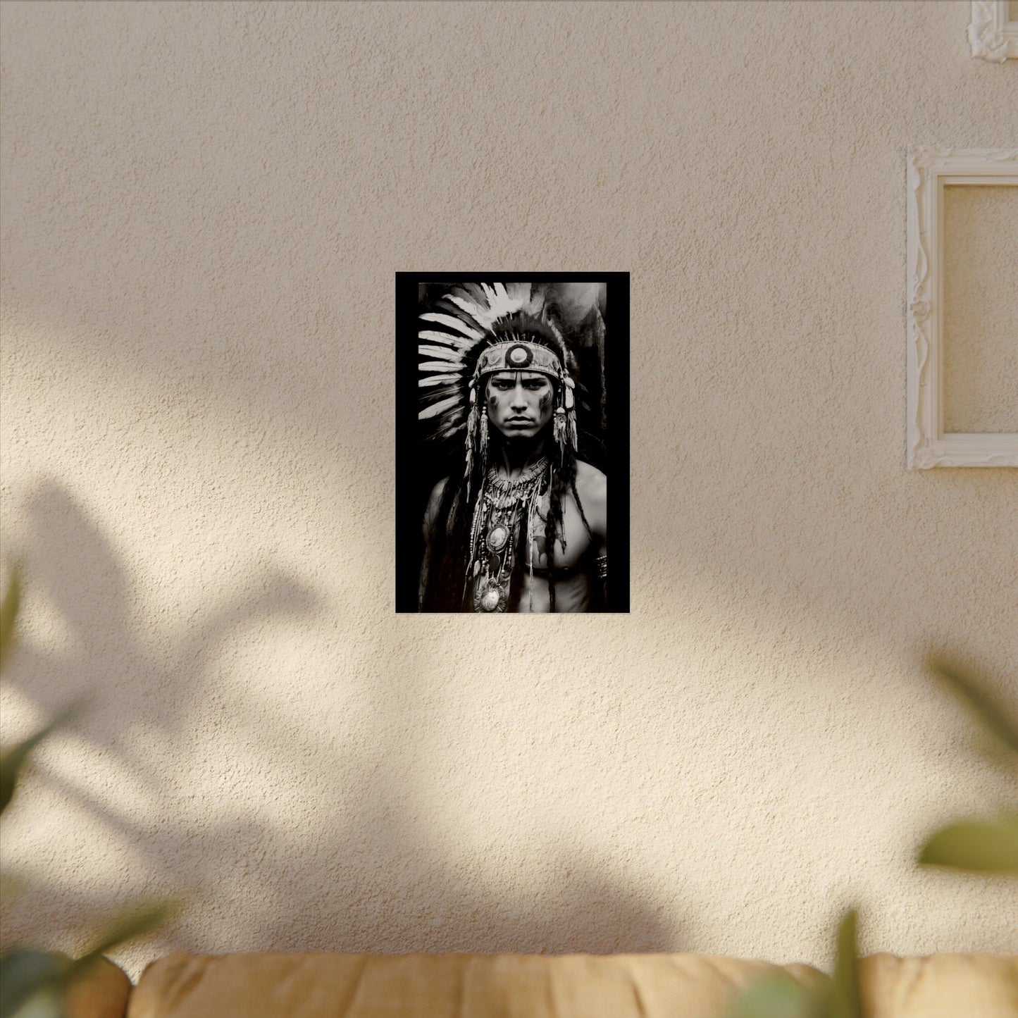 Strength In Stillness– Western Textured Watercolor Matte Posters