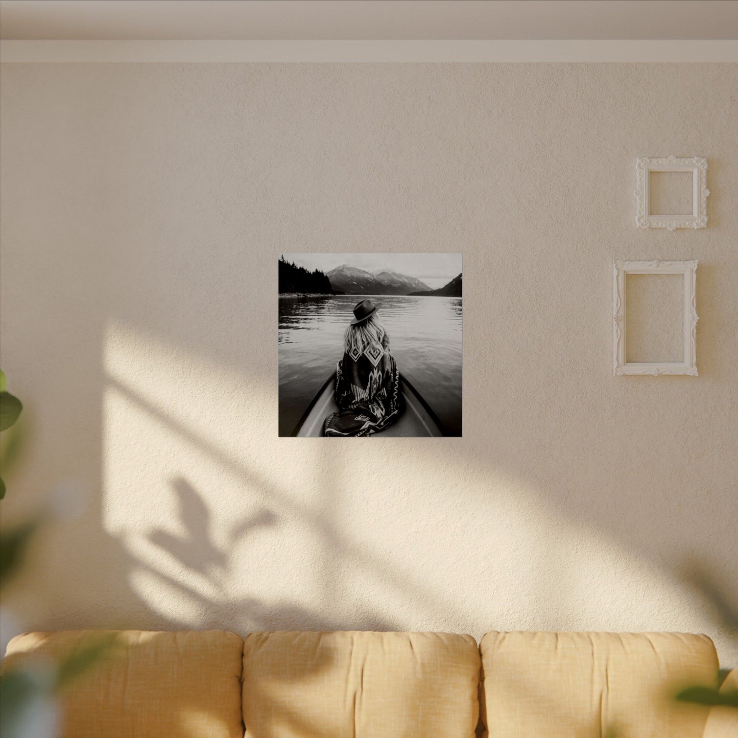 He Leads Me Beside Still Waters – Western Textured Watercolor Matte Posters