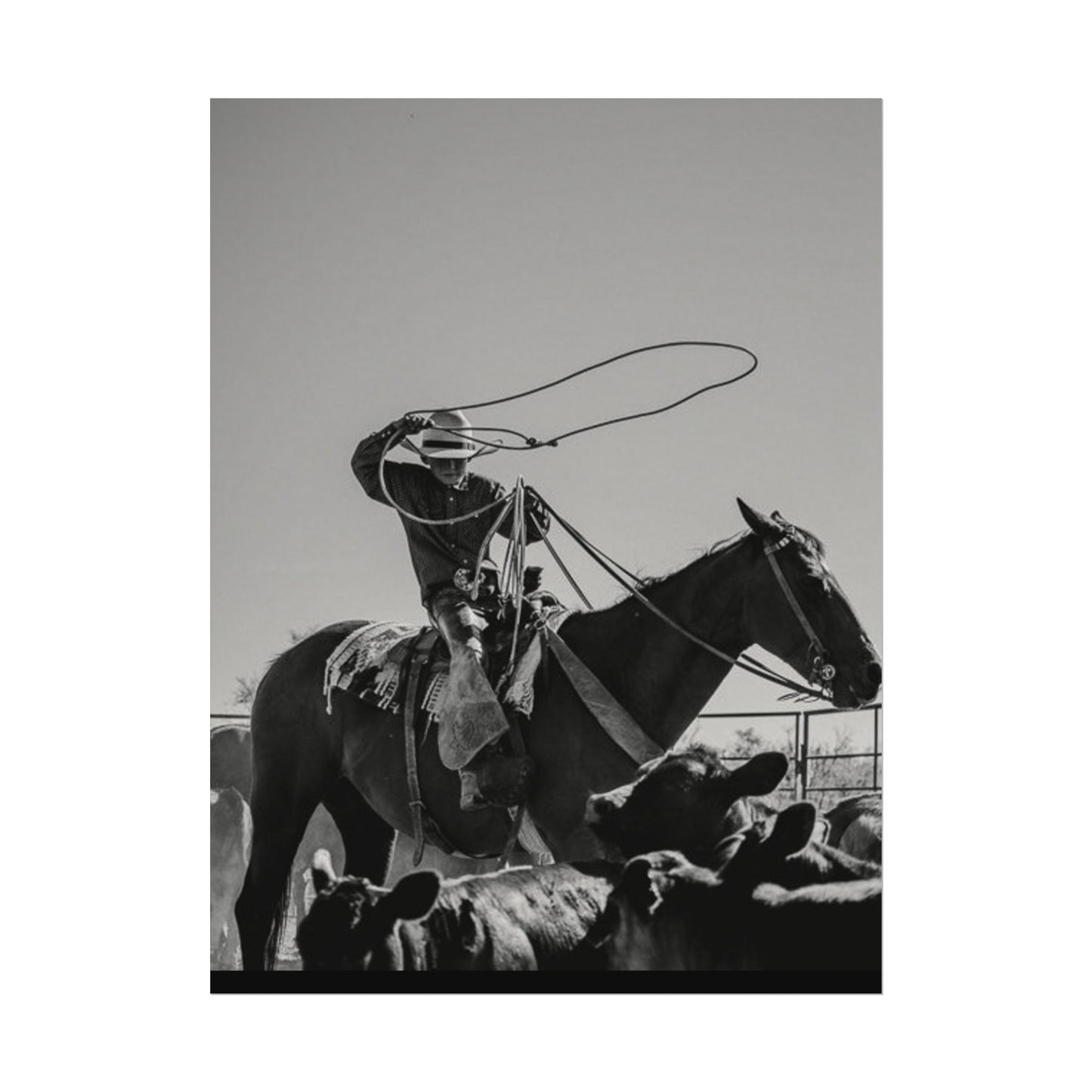 Cowboy Up – Western Textured Watercolor Matte Posters