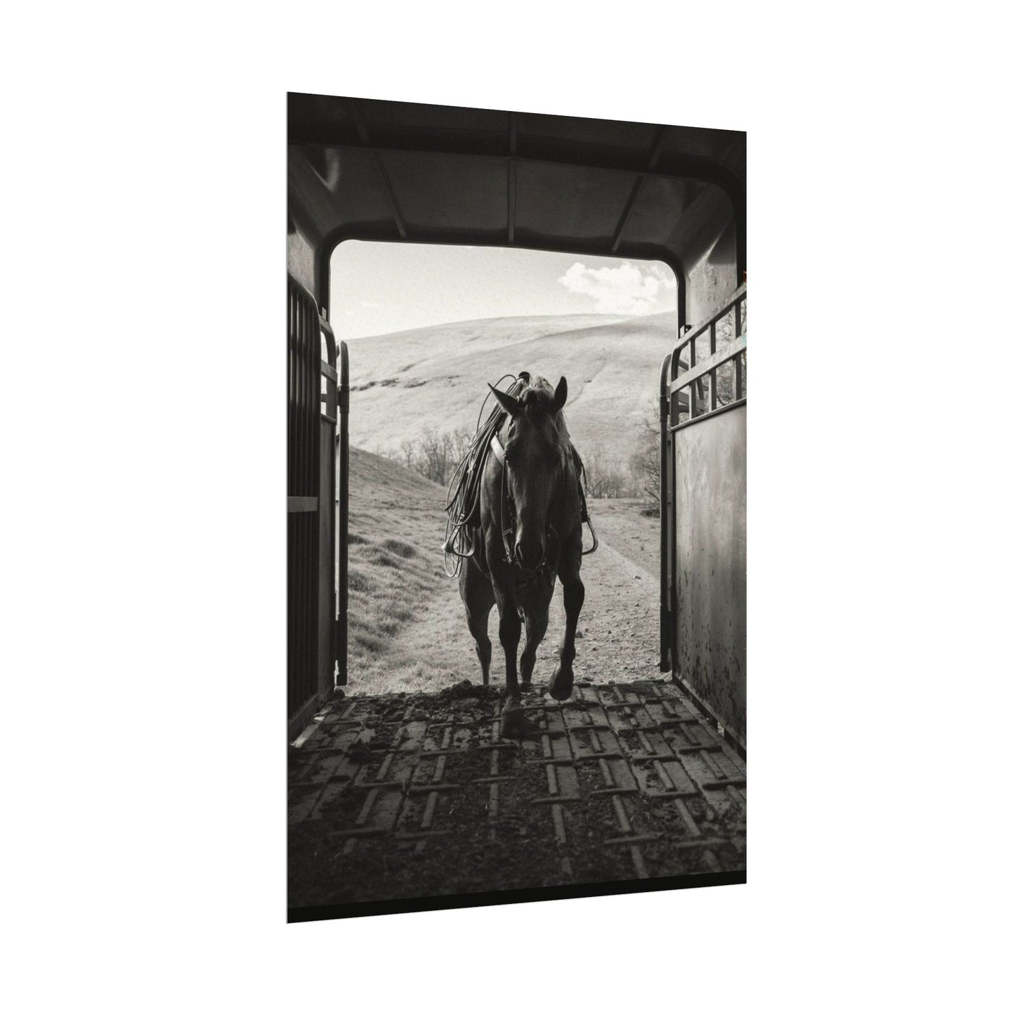 Leathered & Loaded – Western Textured Watercolor Matte Posters
