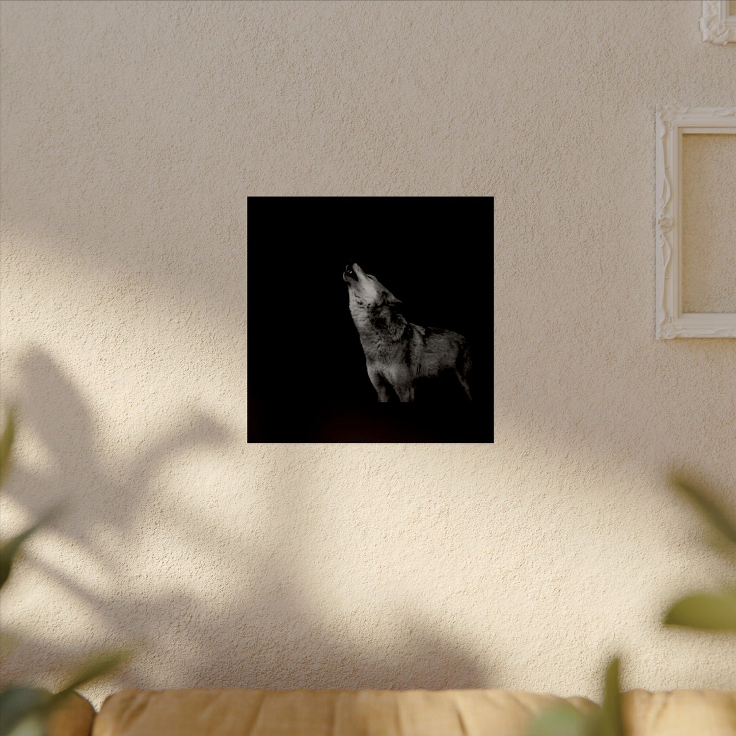 Howling At The Moon– Western Textured Watercolor Matte Posters