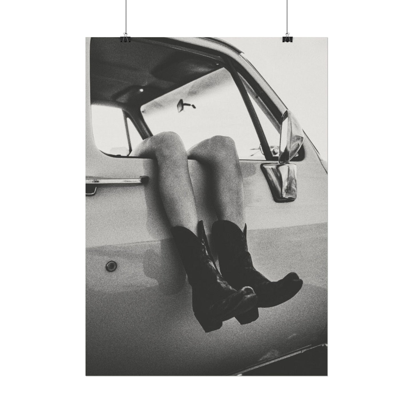 Kick'n Off The Dust— Saddle Up Western Textured Watercolor Matte Posters