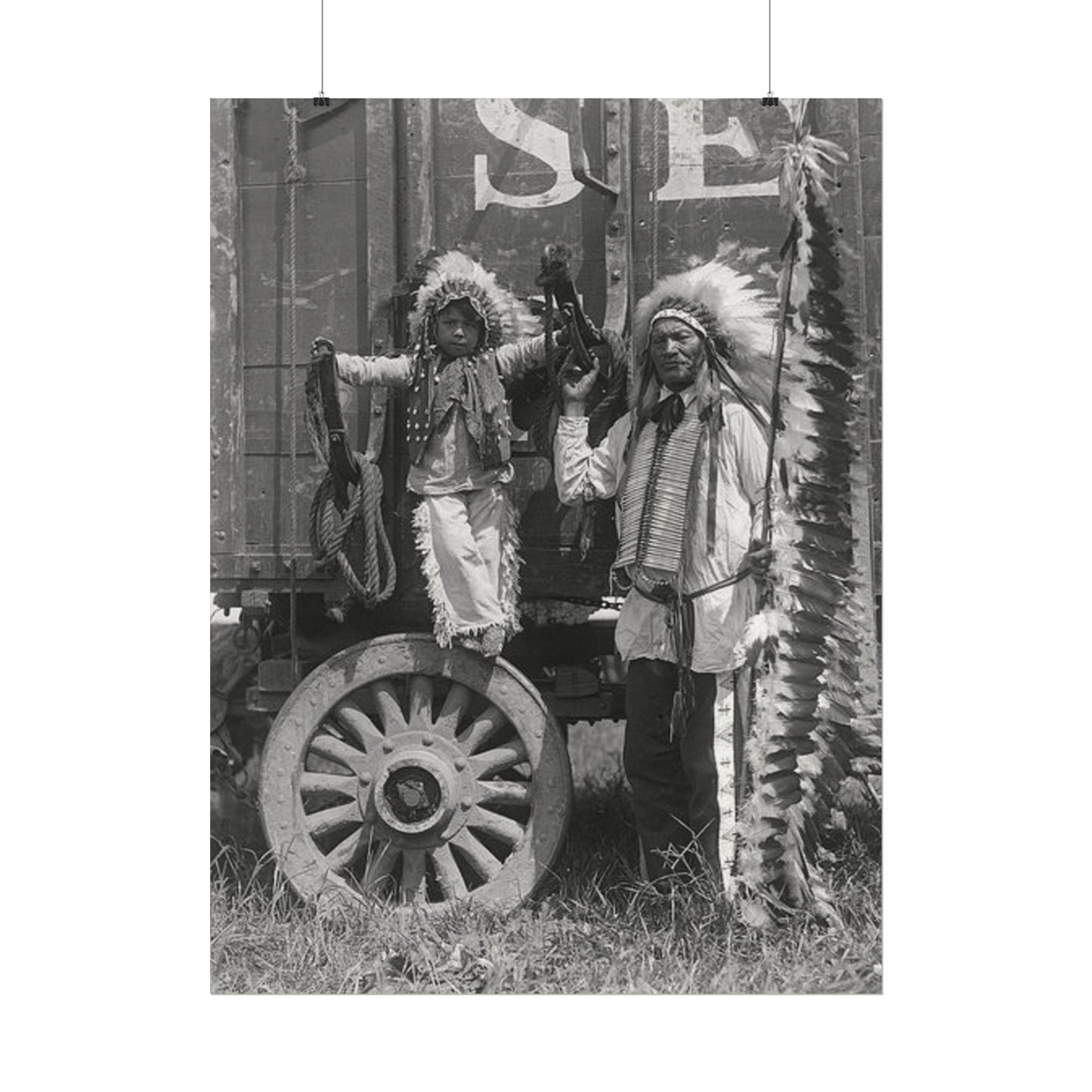 Small Hamds Big Spirit – Western Textured Watercolor Matte Posters