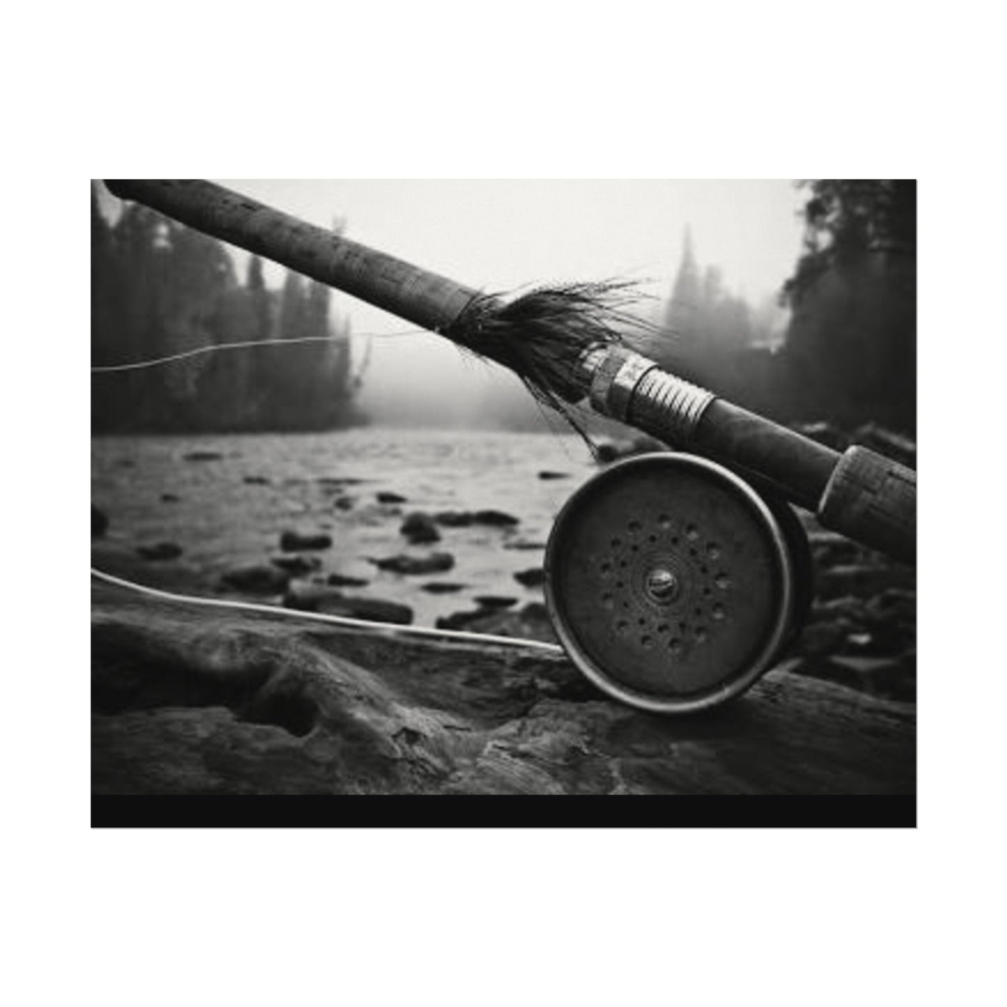 A River Runs Through It– Western Textured Watercolor Matte Posters