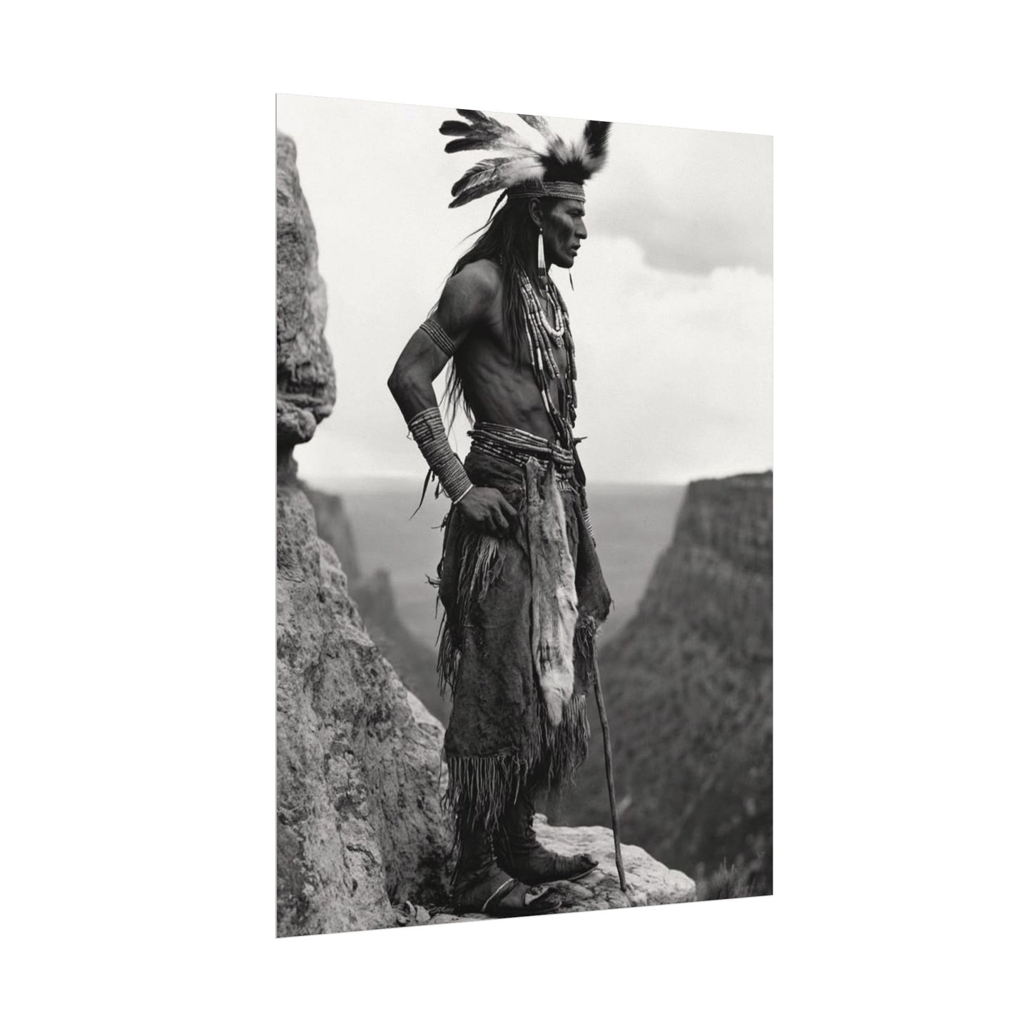 Sacred Horizons – Western Textured Watercolor Matte Posters