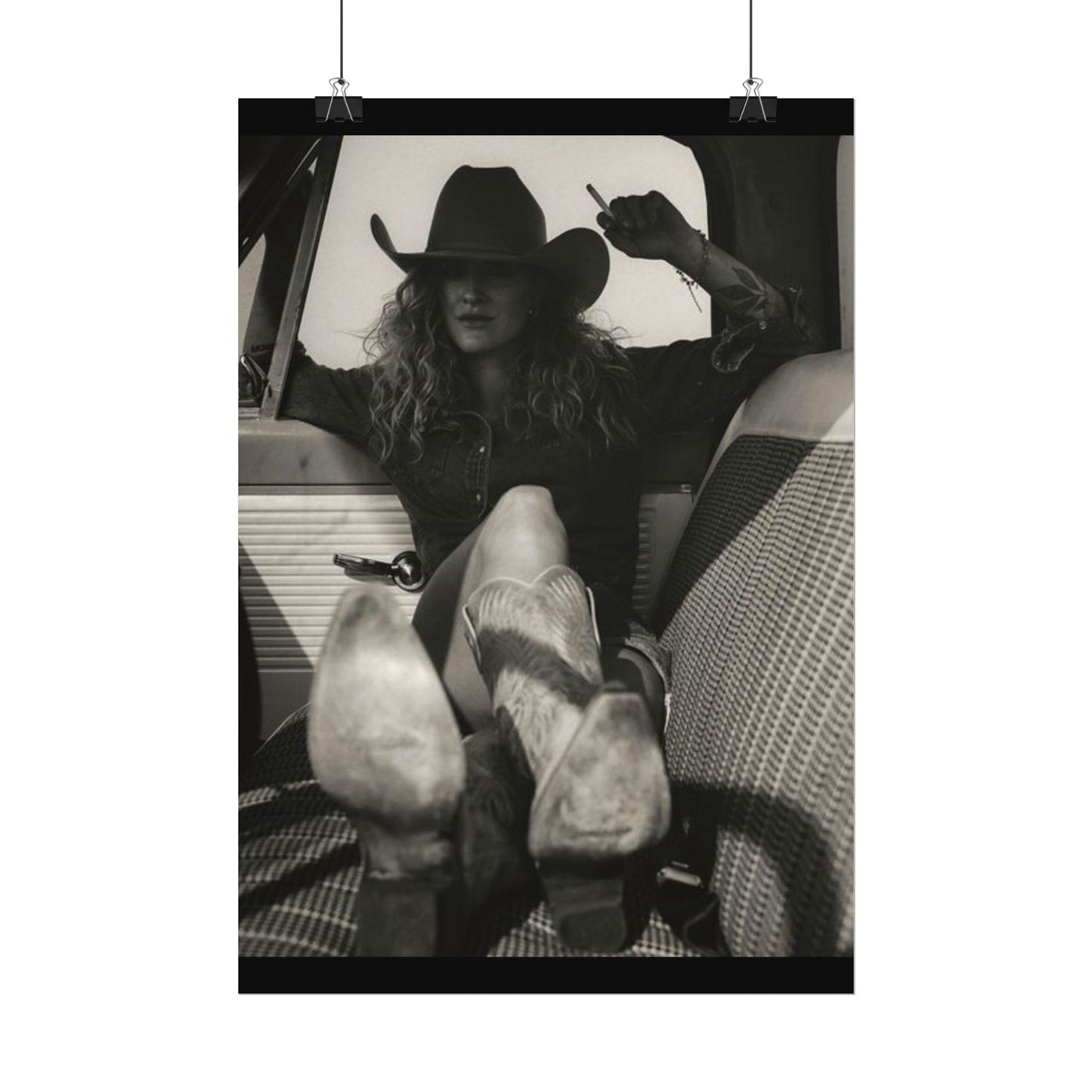 Whiskey Kissed Trouble – Western Textured Watercolor Matte Posters