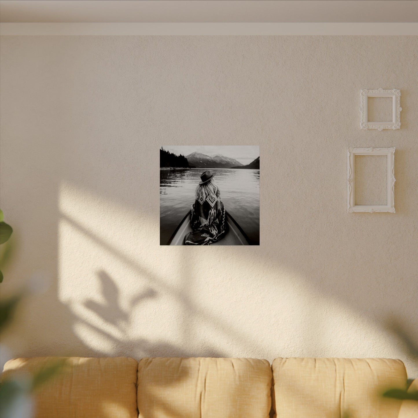 He Leads Me Beside Still Waters – Western Textured Watercolor Matte Posters