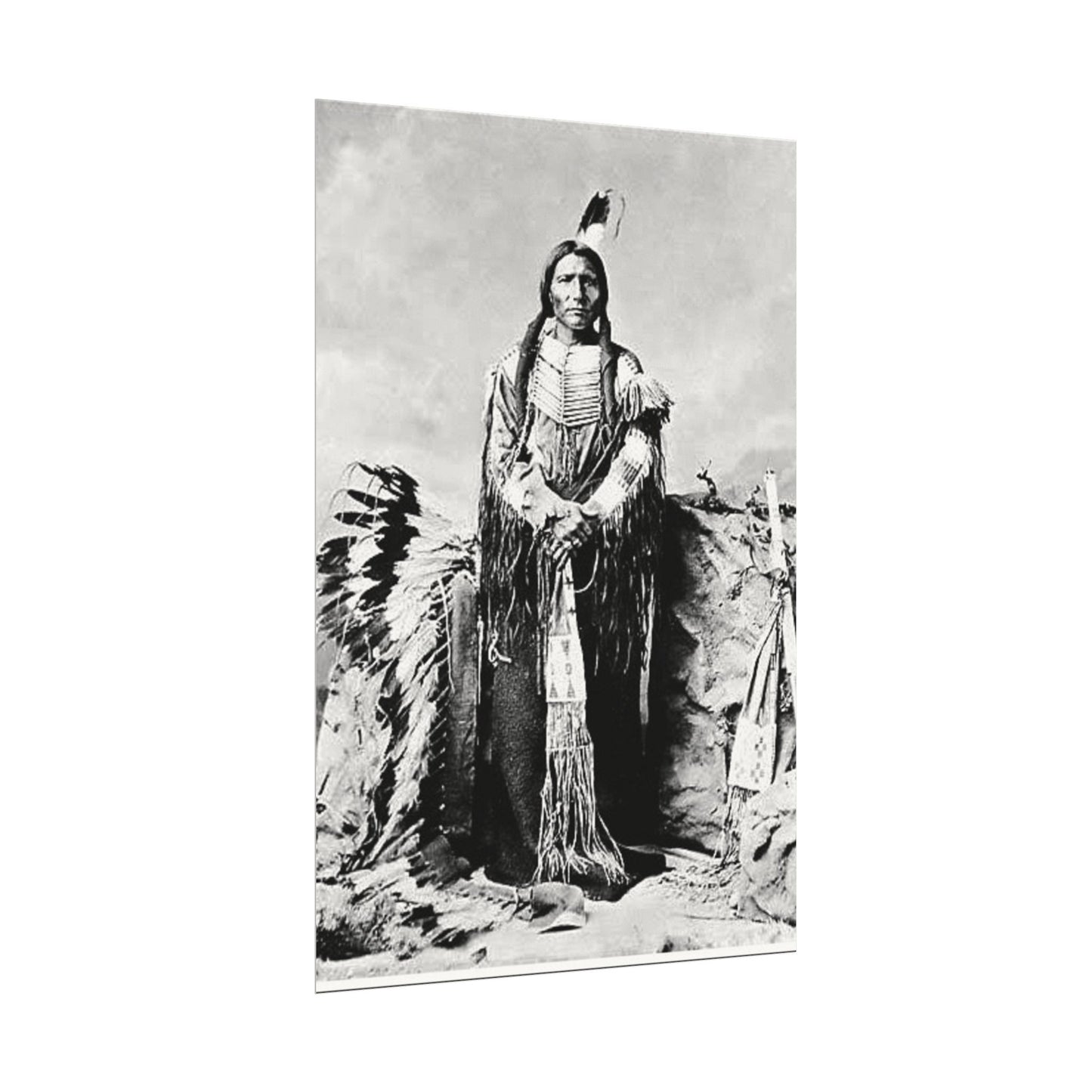 Enduring Spirit– Western Textured Watercolor Matte Posters