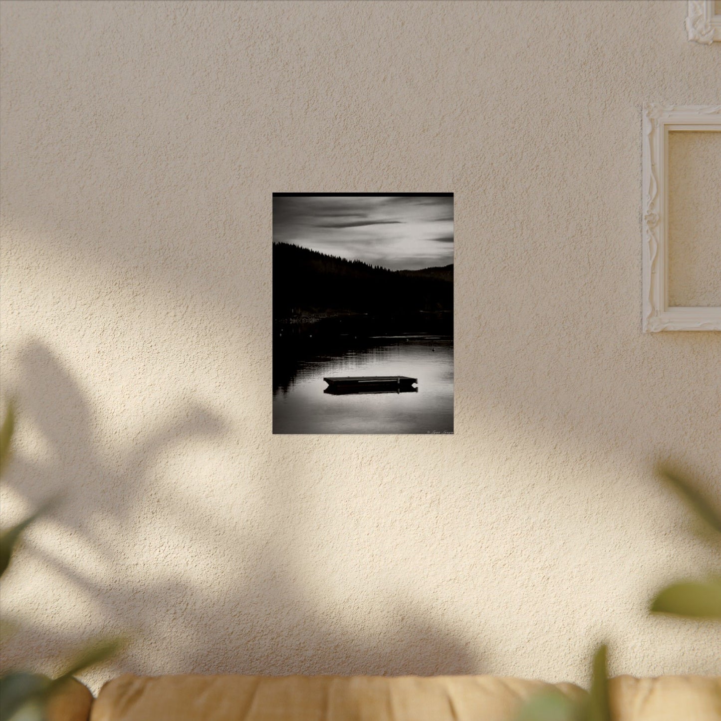 He Leads Me Beside Still Waters – Western Textured Watercolor Matte Posters