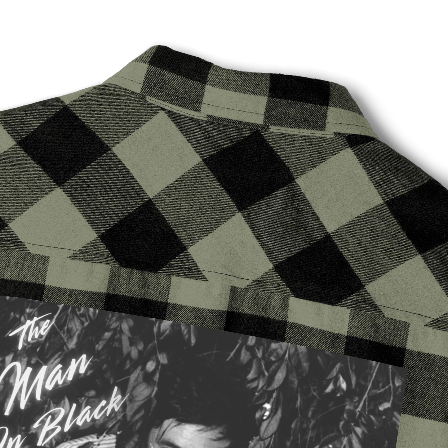 Vintage Unisex Flannel Shirt, Johnnny Cash inspired plaid shirt, Cozy Shirt, Casual Wear, Gift for Him, Music Lover Shirt, Autumn Style