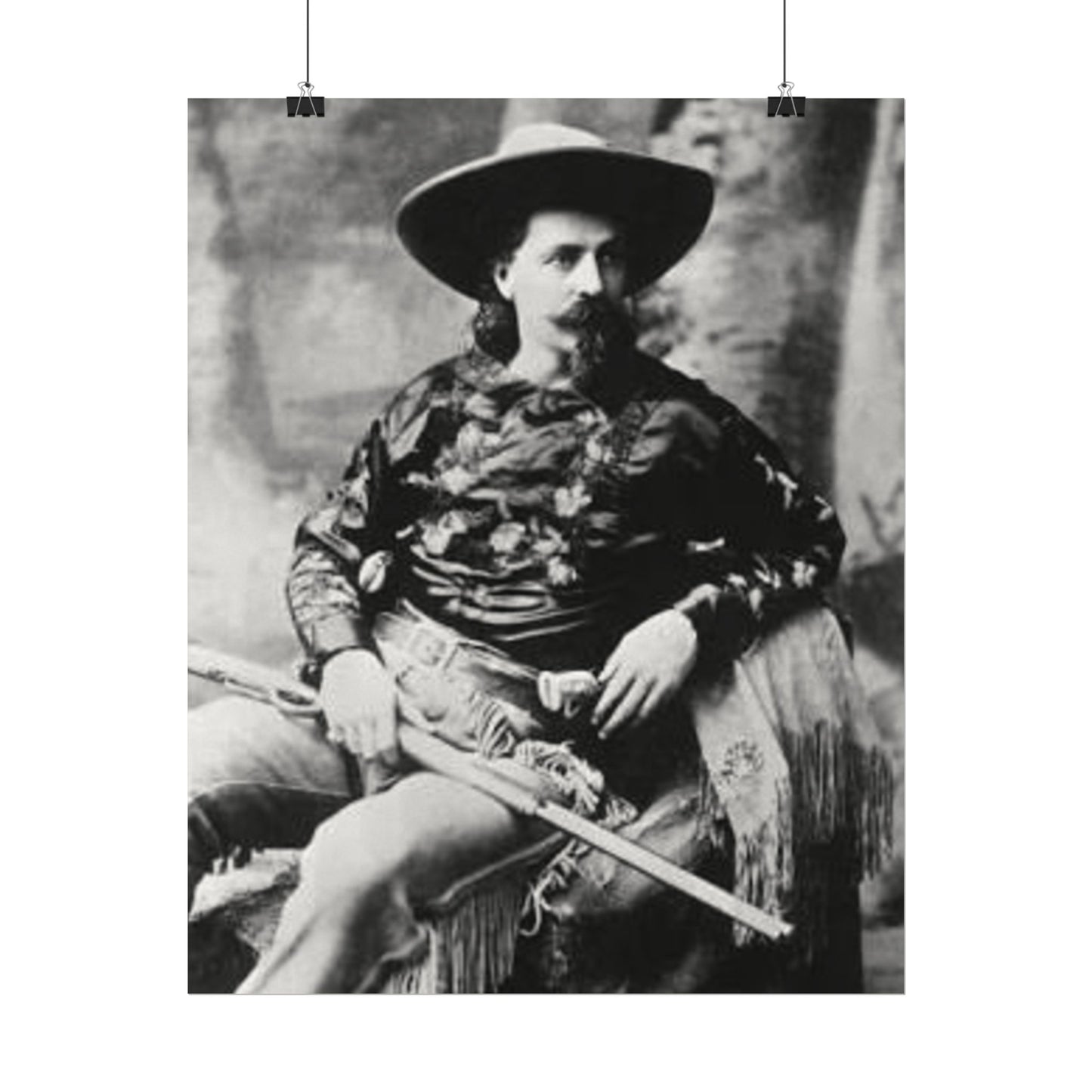 Wild Bill – Western Textured Watercolor Matte Posters