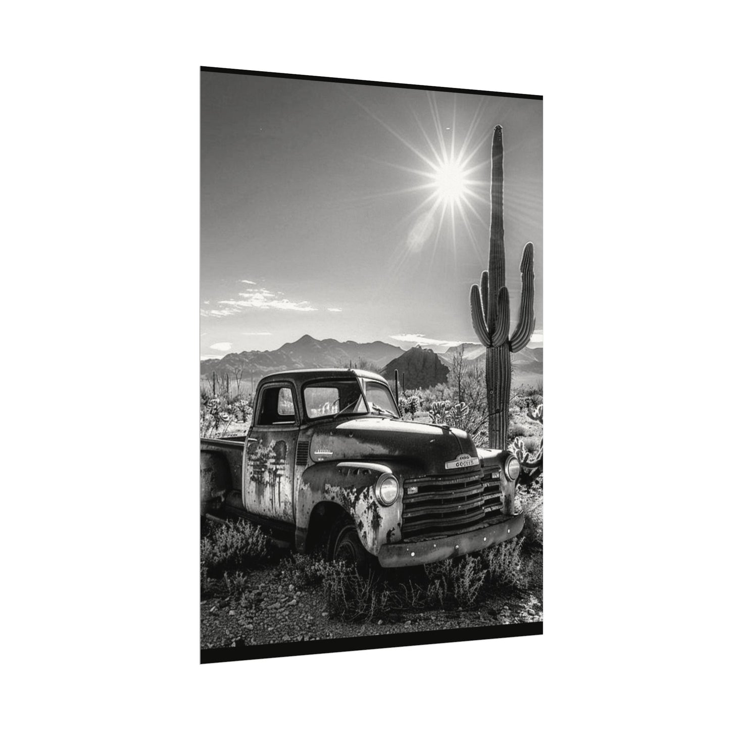 Deserted Wasteland – Western Textured Watercolor Matte Posters