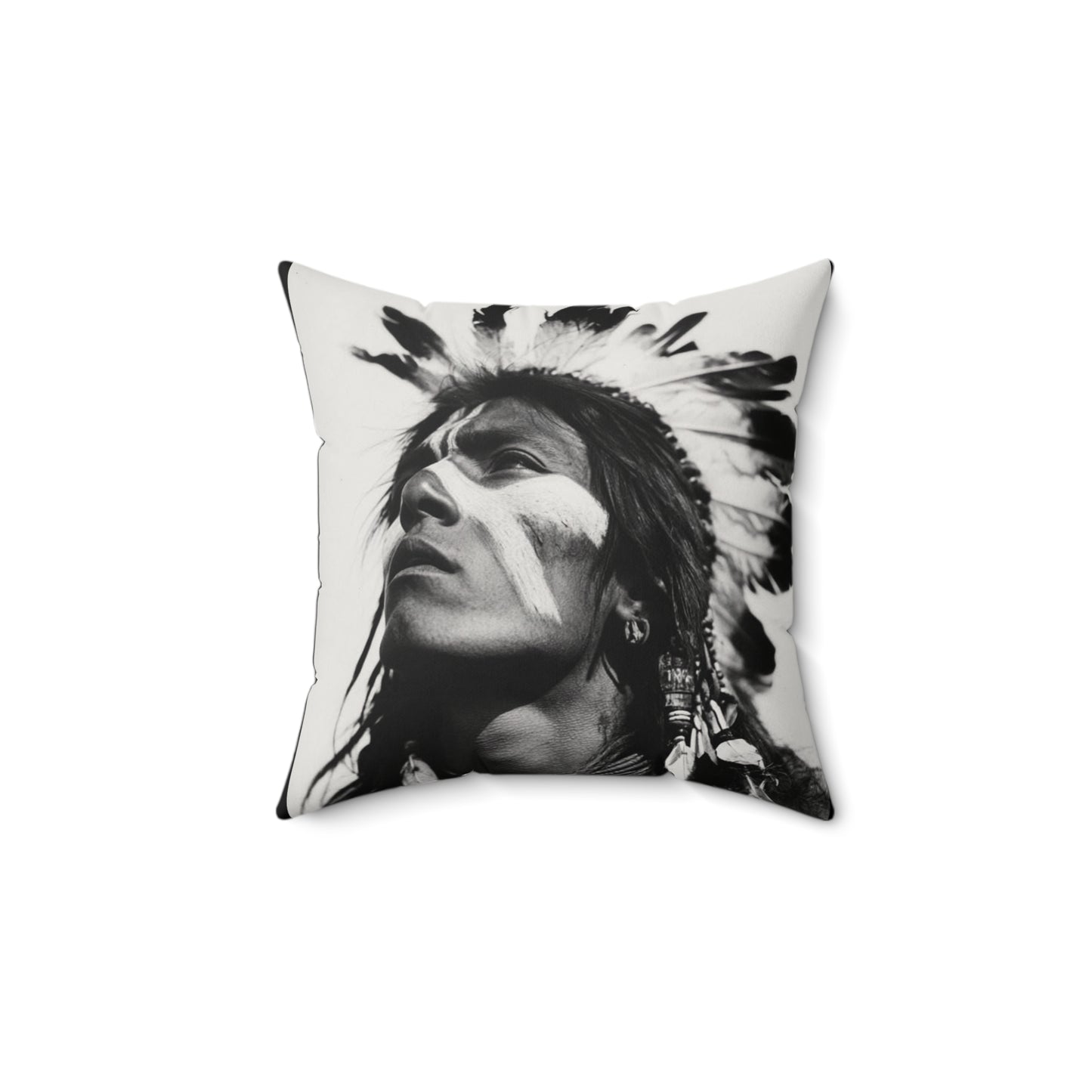 2 In 1 The Warrior & The Wolf Faux Suede Pillow, Cozy Home Decor, Motivational Cushion, Bohemian Bedroom Accessory, Unique Gift Idea, Stay Wild