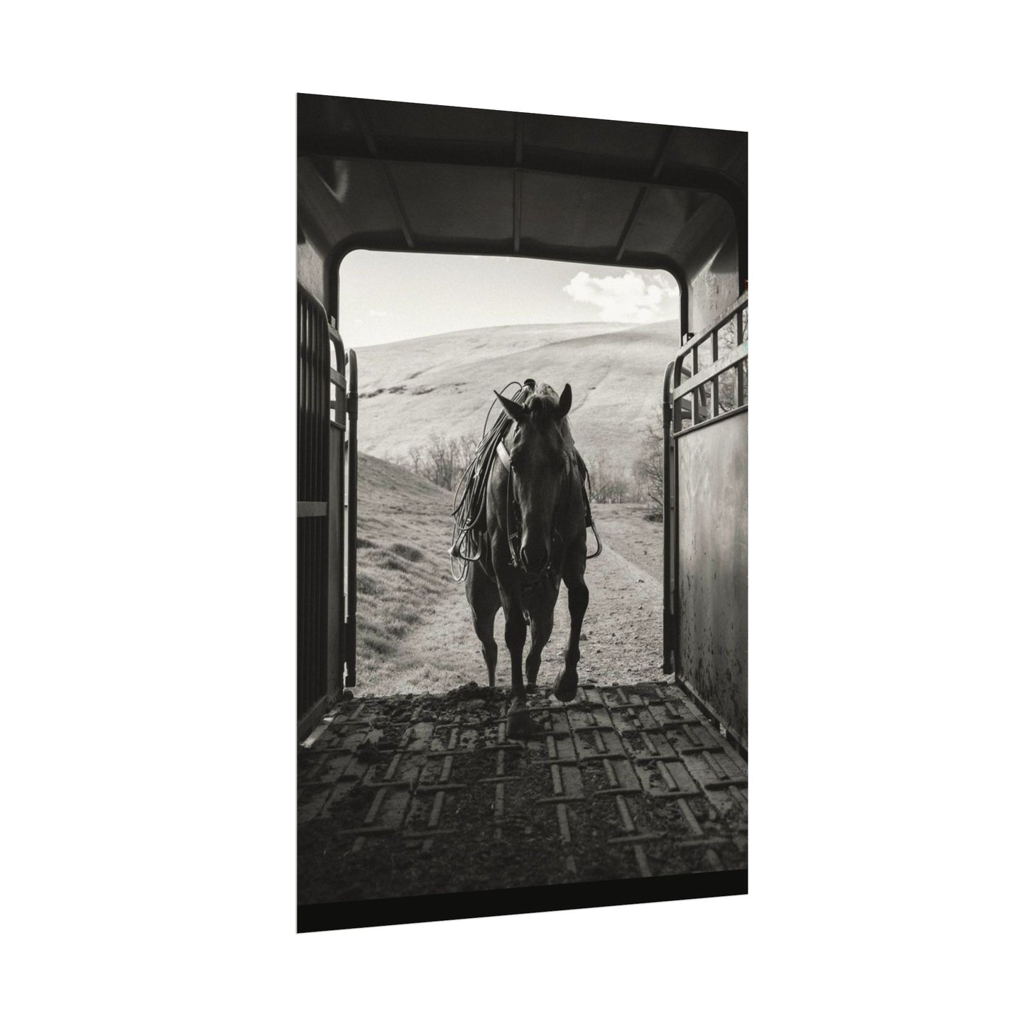 Leathered & Loaded – Western Textured Watercolor Matte Posters