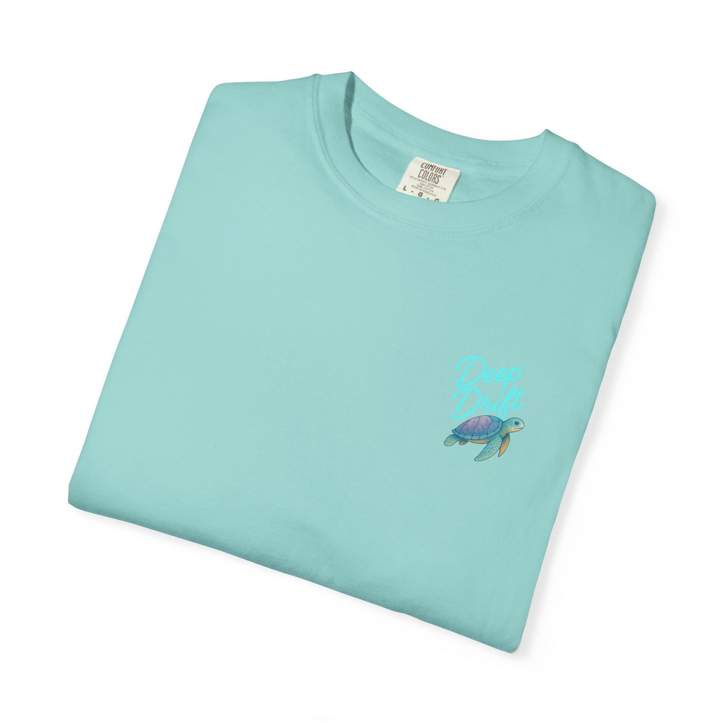 Turtle Deep Drift T-shirt, Hooked Horizon Co, Angler Gifts
