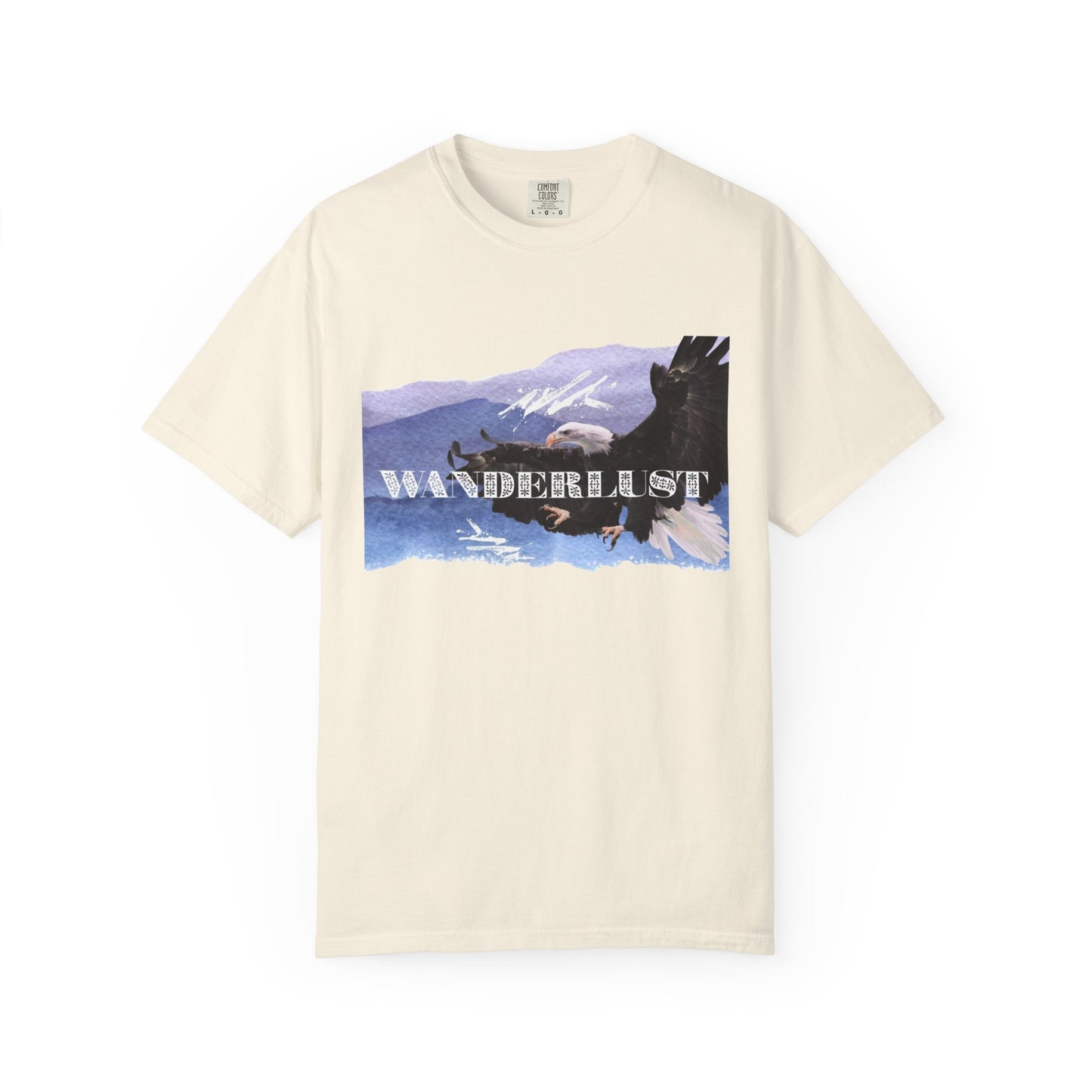 Soaring High Wildlife Adventure Tee Unisex Garment-Dyed T-shirt, Boho Nature Tee, Camping Shirt, Adventure Apparel, Gift for Wilderness Lovers, Angler Lover Giftd