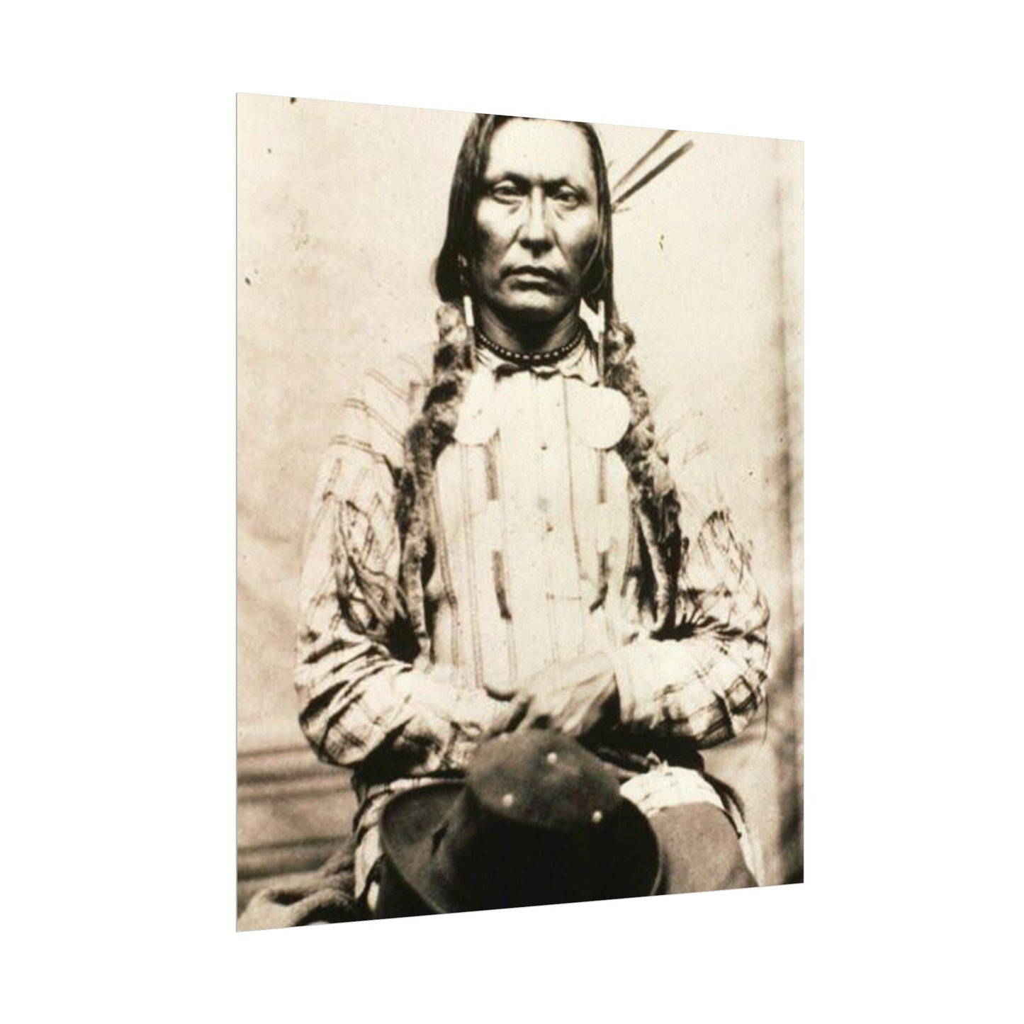 Shadow Warrior – Western Textured Watercolor Matte Posters