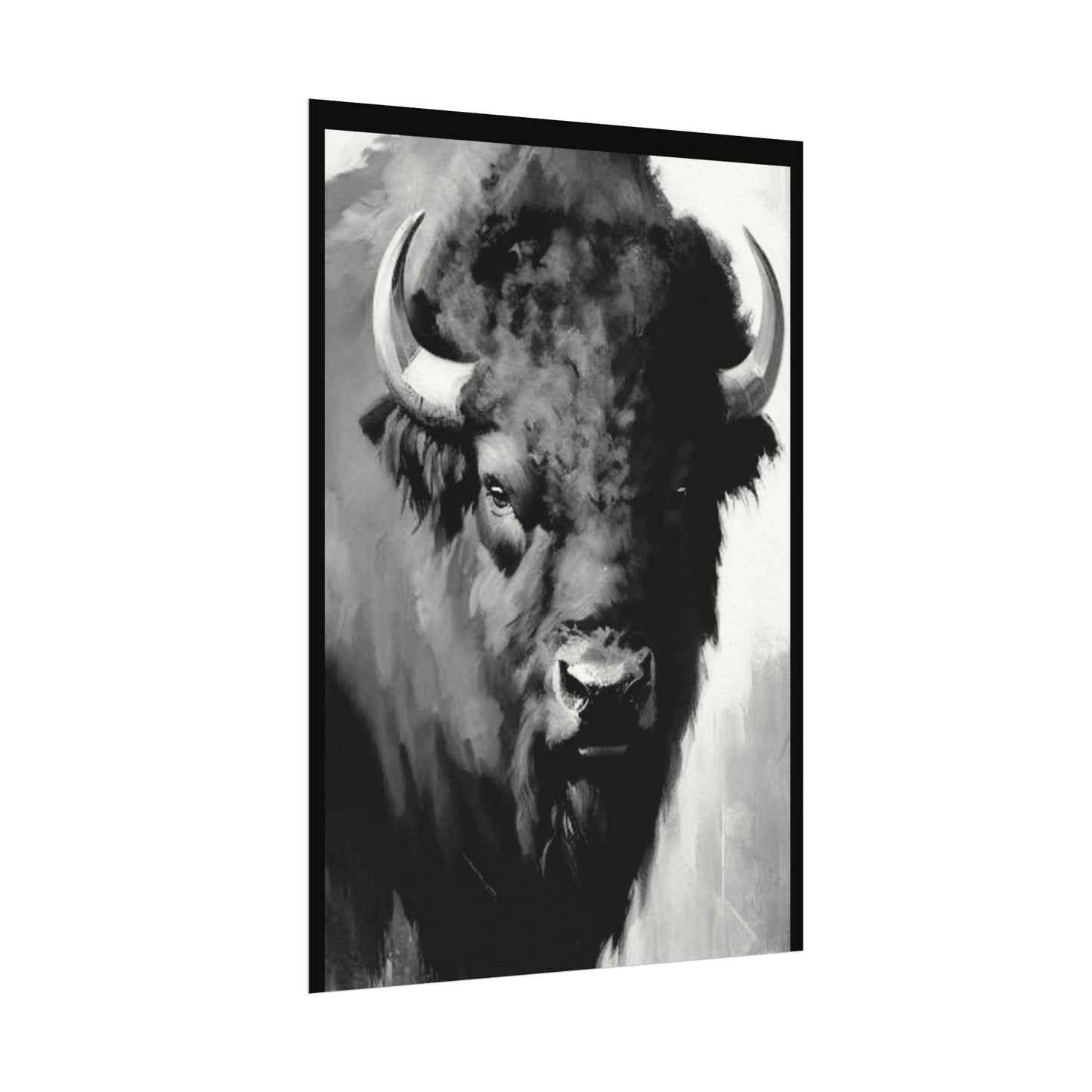 Buffalo Ridge – Western Textured Watercolor Matte Posters