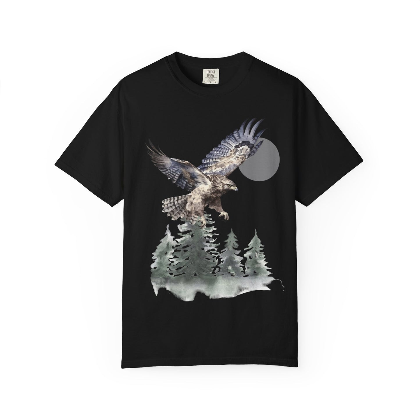 Flying High Wildlife Adventure Tee Unisex Garment-Dyed T-shirt, Boho Nature Tee, Camping Shirt, Adventure Apparel, Gift for Wilderness Lovers