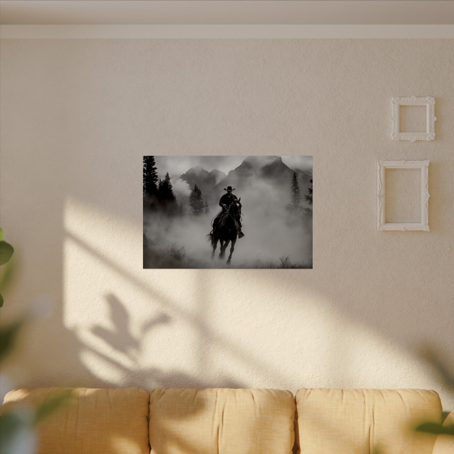 Storm Rider– Western Textured Watercolor Matte Posters