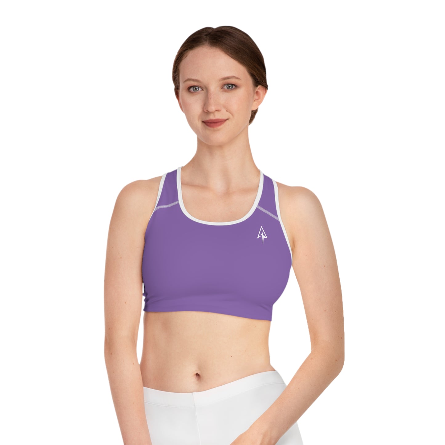 Arrow Ridge Light Purple Stylish Sports Bra for Active Women, Workout Top, Gym Essential, Fitness Apparel, Athleisure Wear, Yoga Gear