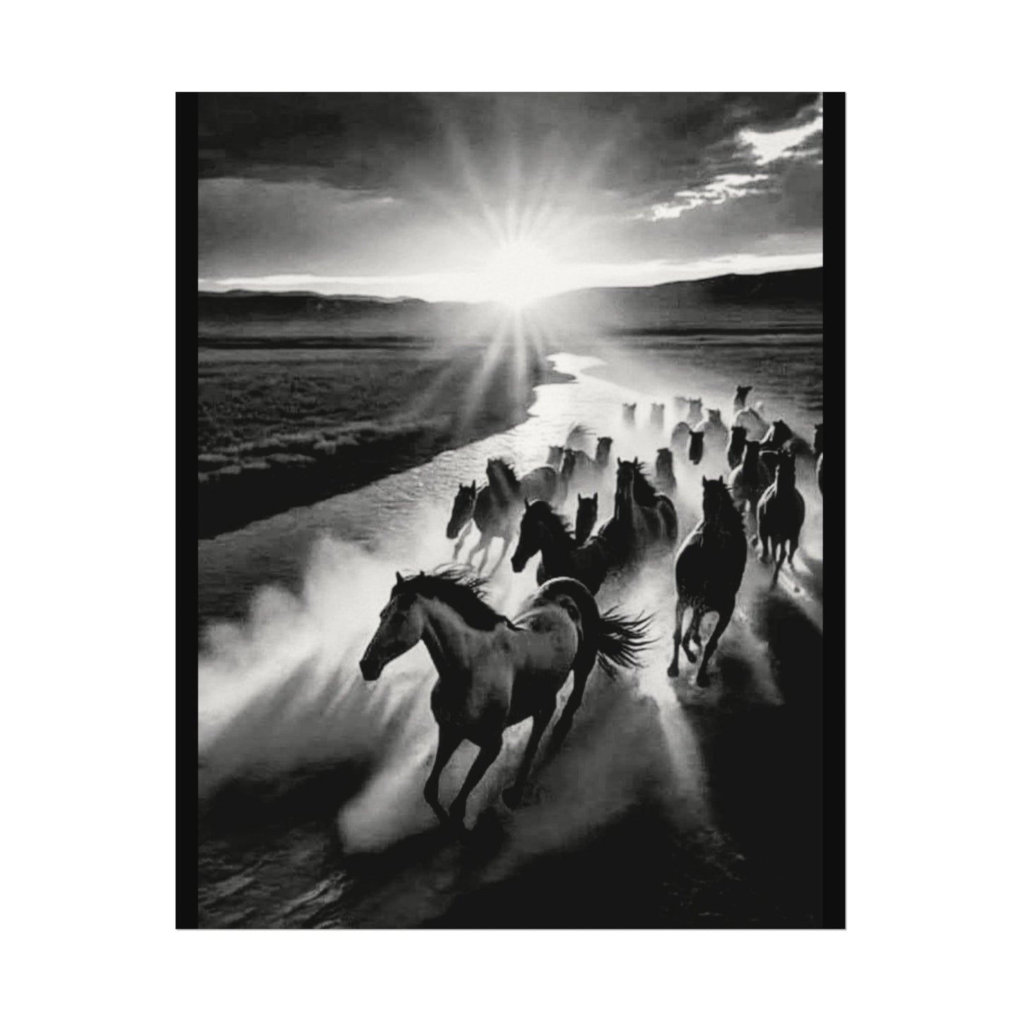 Chasing Dawns Grace – Western Textured Watercolor Matte Posters