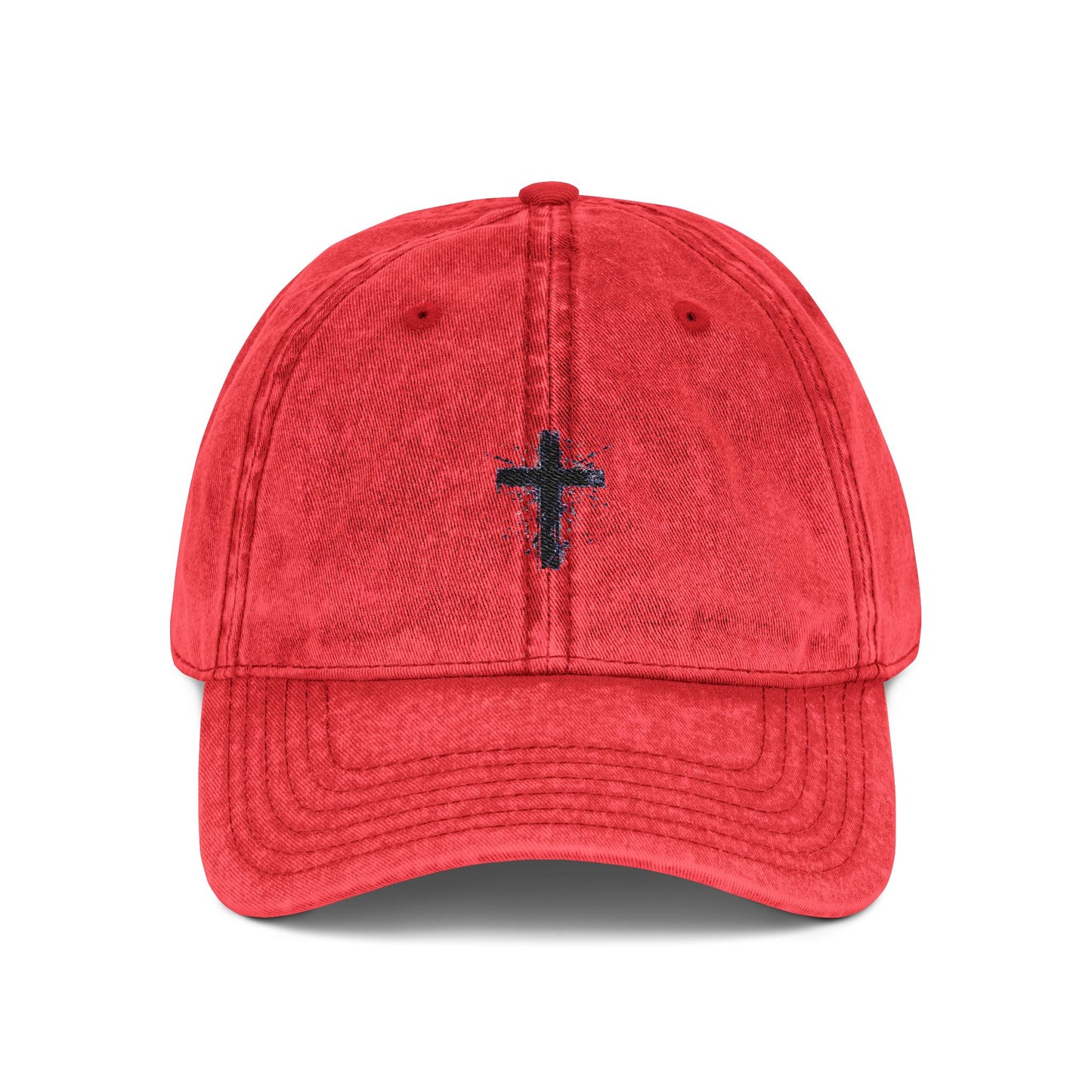 Cross Cap | Retro Embroidered Hat, Spiritual Gifts, Gifts for Everyone,  Christian
