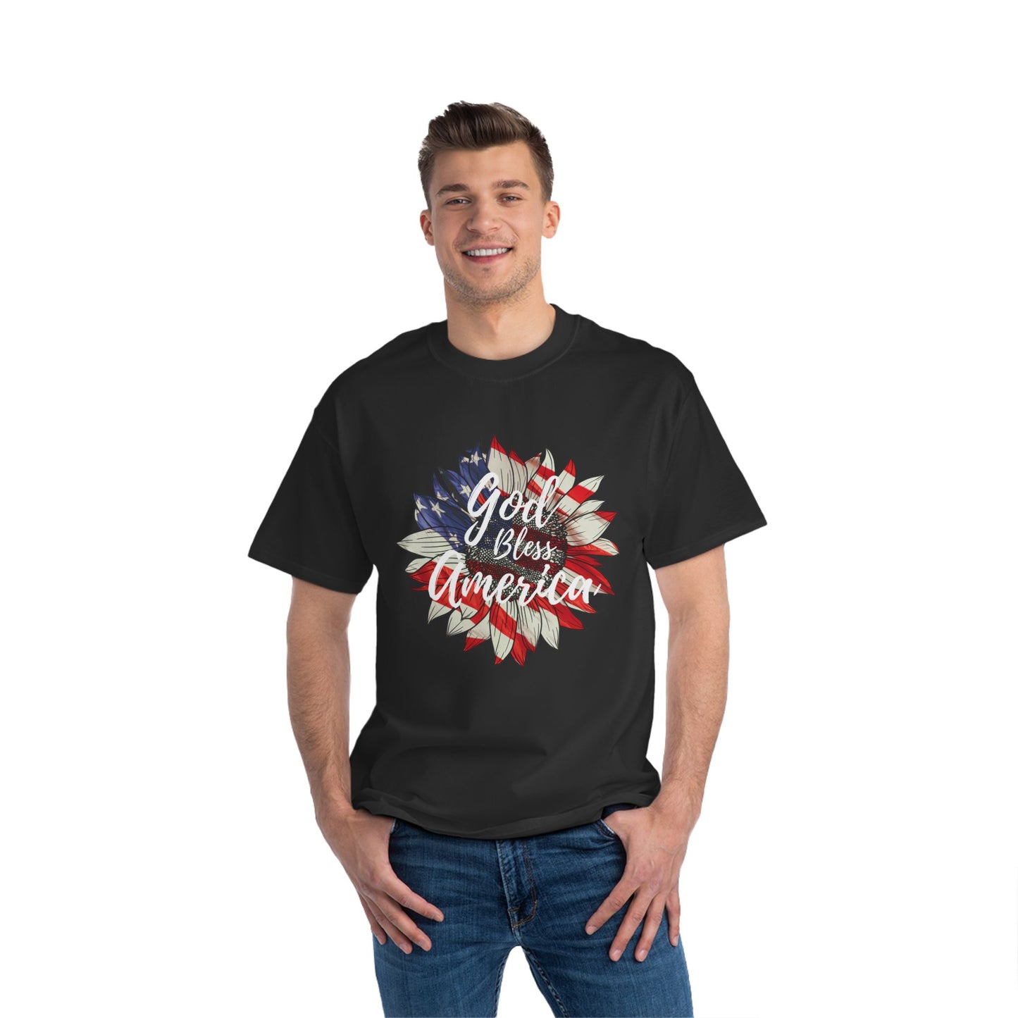 God Bless America Patriotic T-Shirt | America 1776 Design, Fourth of July Shirt, Independence Day Tee, Memorial Day Top, Gift for Veterans