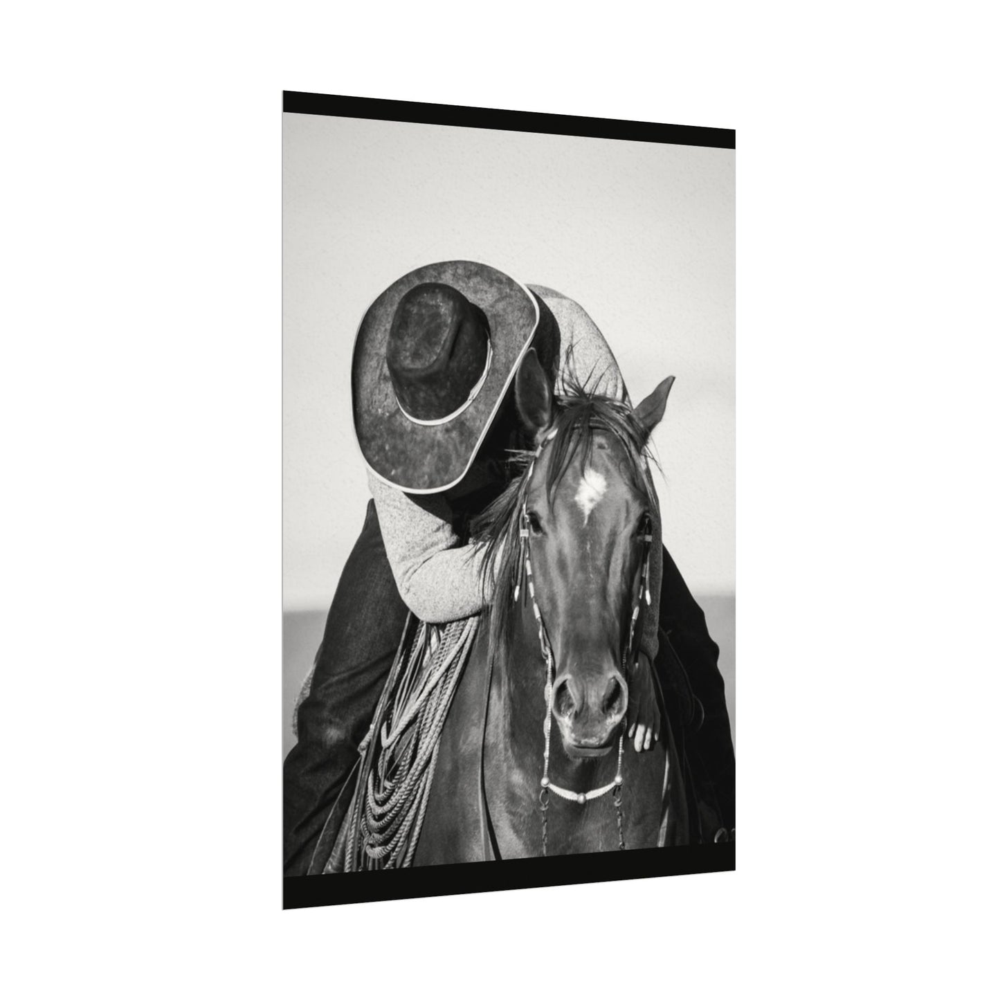 Where The Trail Ends – Western Textured Watercolor Matte Posters