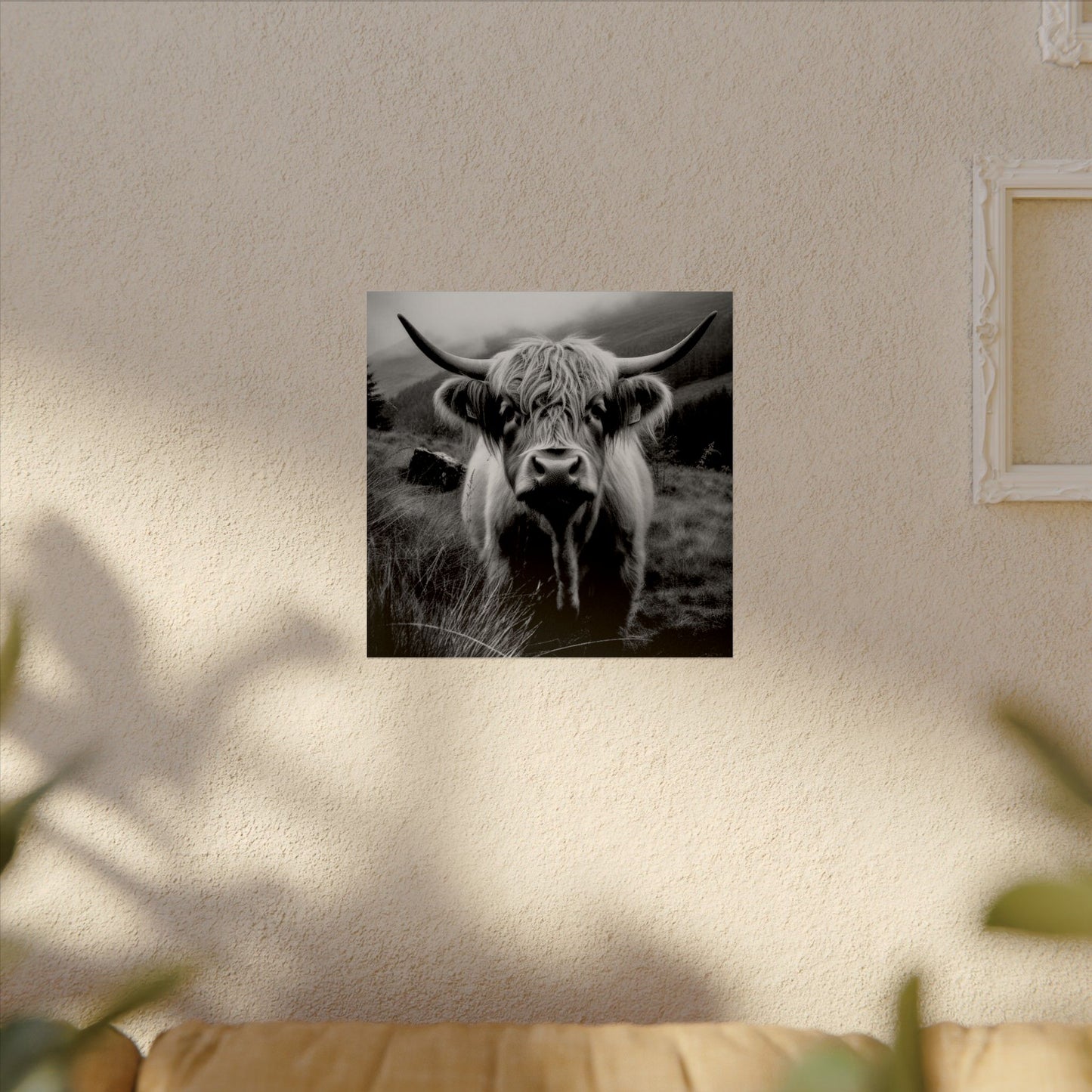 The Horned Guard – Western Textured Watercolor Matte Posters