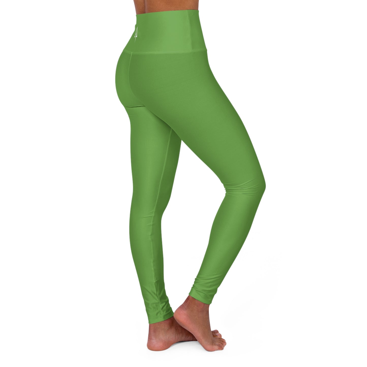 Green High Waisted Yoga Leggings - Purple, Comfortable Activewear, Fitness Pants, Ideal for Gym, Yoga, and Weekend Brunch