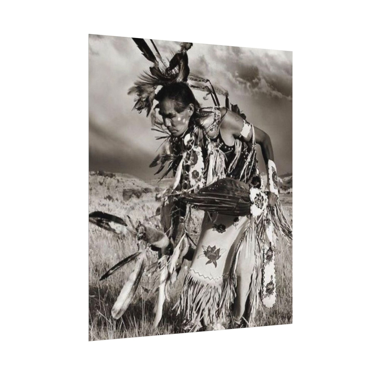 The Dancing Spirit – Western Textured Watercolor Matte Posters