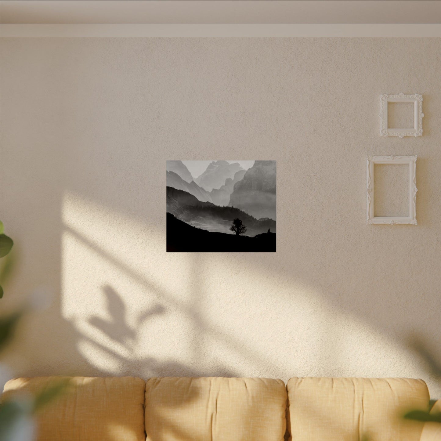 Cascading Mountains– Western Textured Watercolor Matte Posters